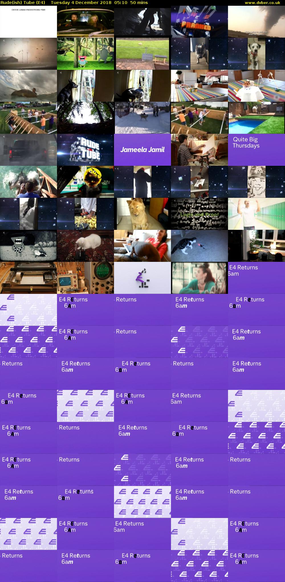 Rude(ish) Tube (E4) Tuesday 4 December 2018 05:10 - 06:00