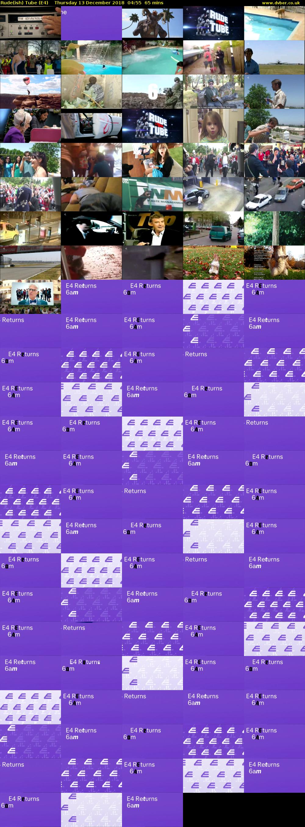 Rude(ish) Tube (E4) Thursday 13 December 2018 04:55 - 06:00