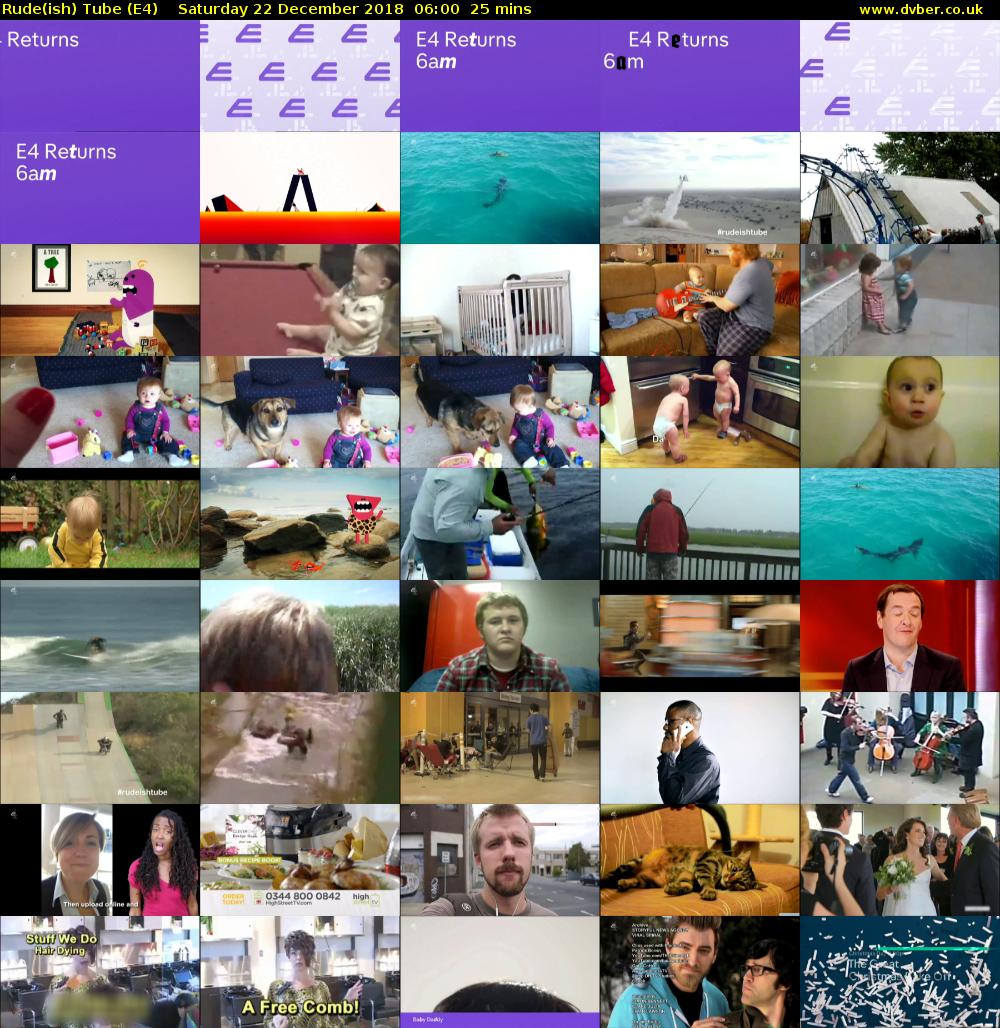 Rude(ish) Tube (E4) Saturday 22 December 2018 06:00 - 06:25