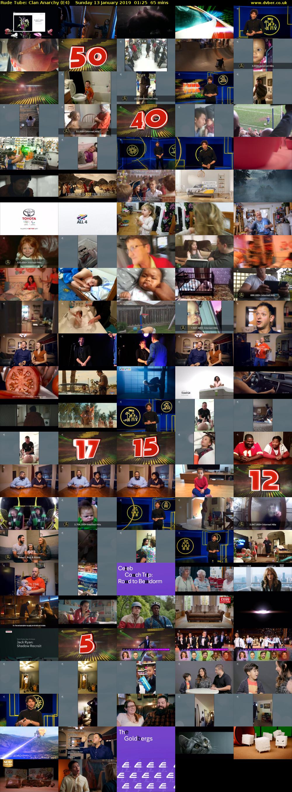 Rude Tube: Clan Anarchy (E4) Sunday 13 January 2019 01:25 - 02:30