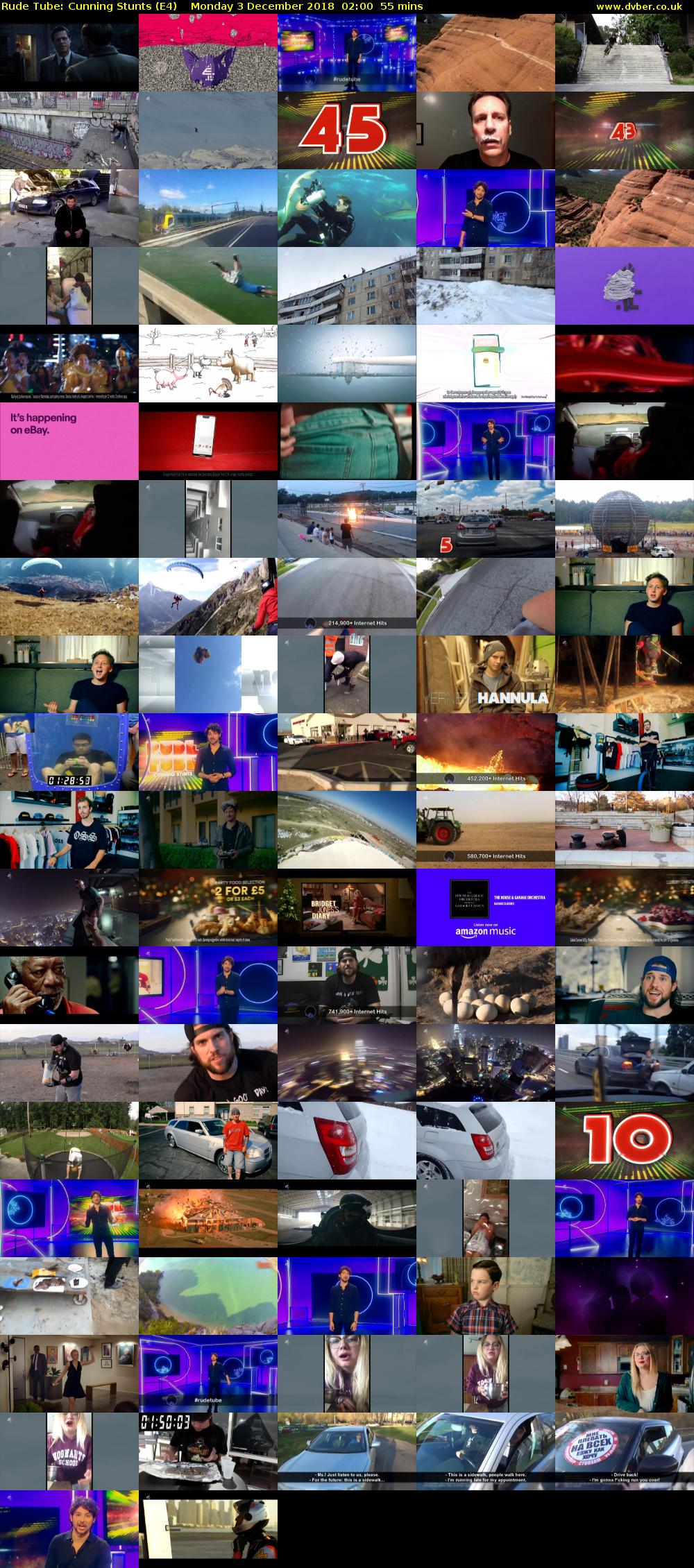 Rude Tube: Cunning Stunts (E4) Monday 3 December 2018 02:00 - 02:55