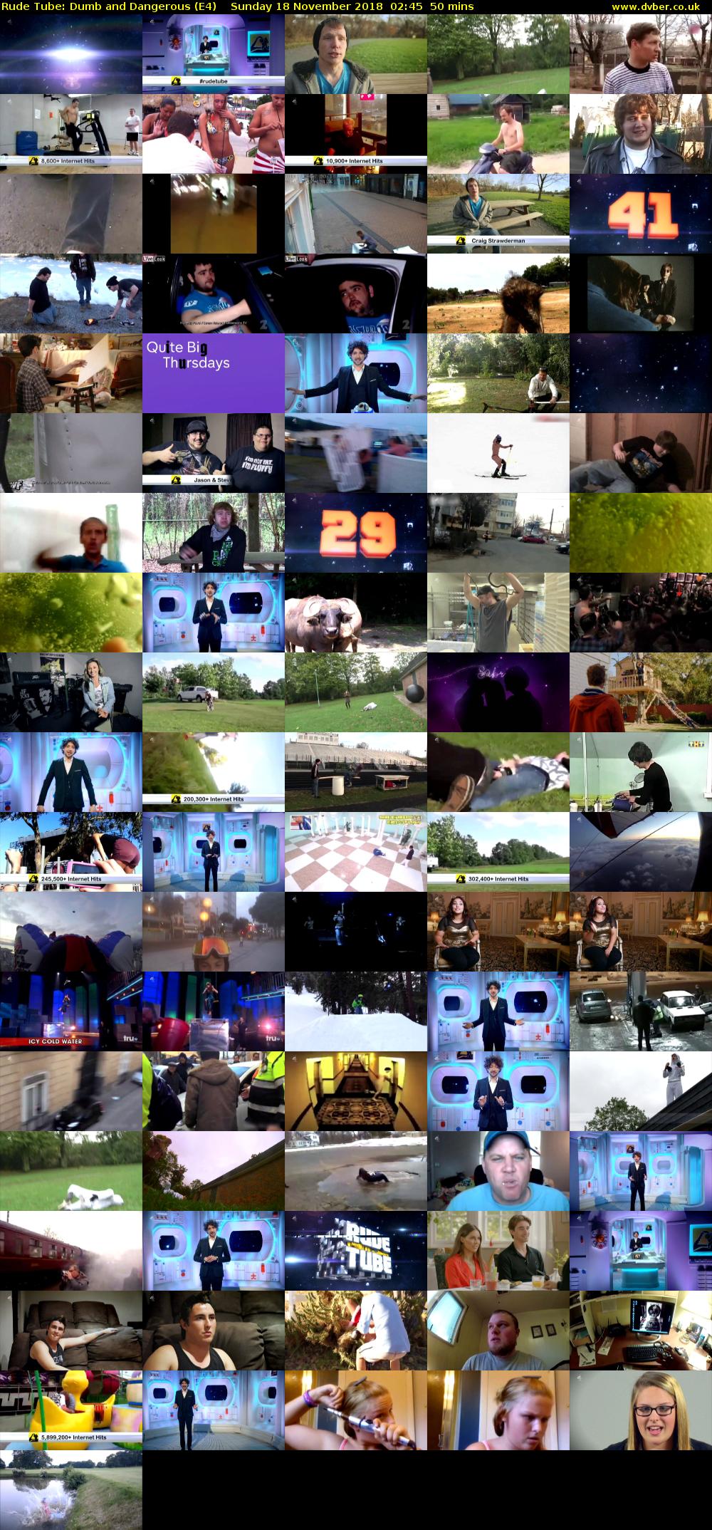 Rude Tube: Dumb and Dangerous (E4) Sunday 18 November 2018 02:45 - 03:35