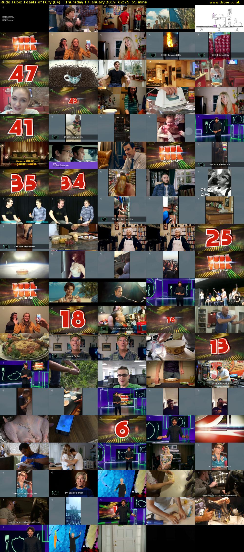 Rude Tube: Feasts of Fury (E4) Thursday 17 January 2019 02:25 - 03:20