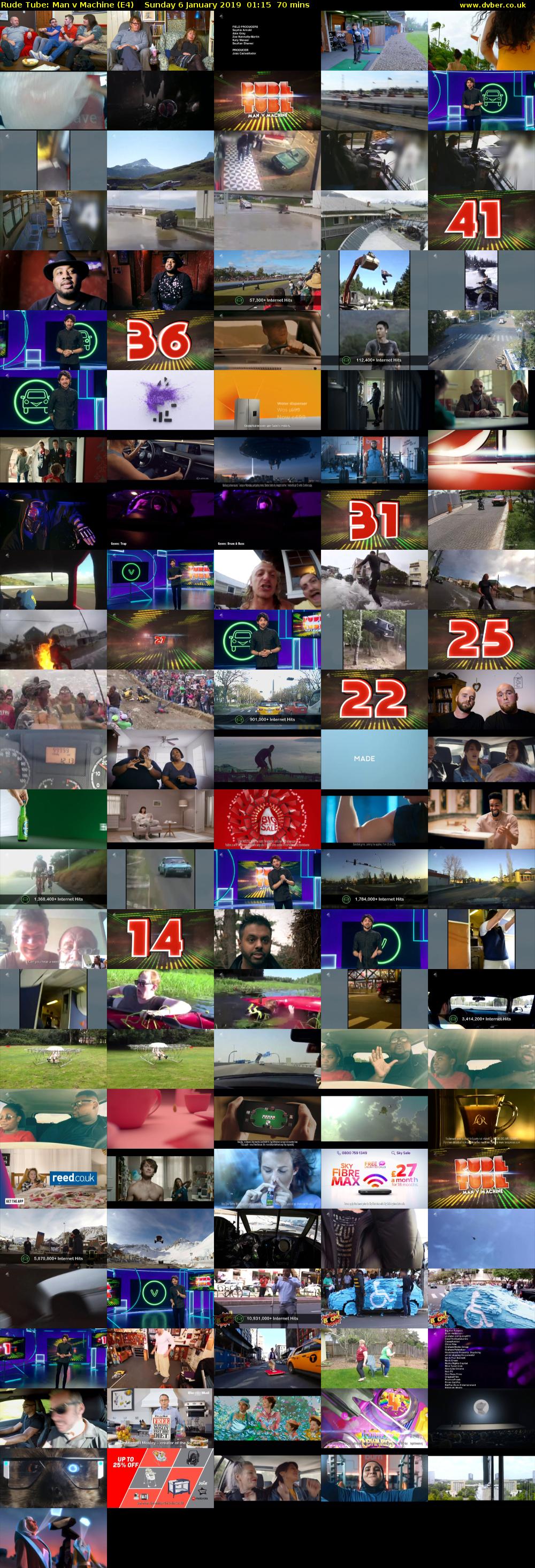 Rude Tube: Man v Machine (E4) Sunday 6 January 2019 01:15 - 02:25