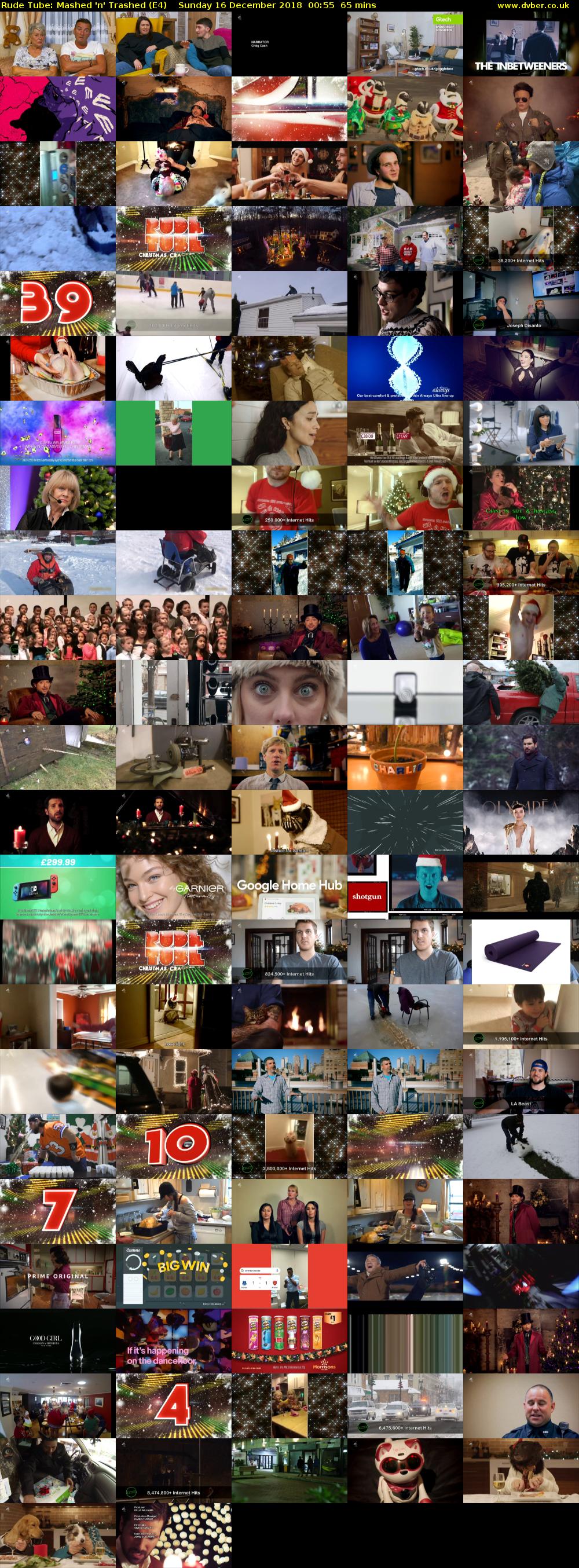 Rude Tube: Mashed 'n' Trashed (E4) Sunday 16 December 2018 00:55 - 02:00