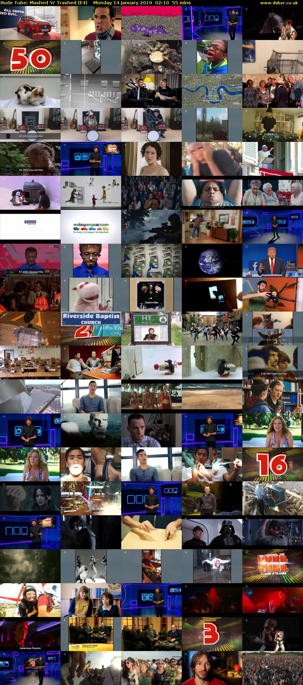 Rude Tube: Mashed 'n' Trashed (E4) Monday 14 January 2019 02:10 - 03:05