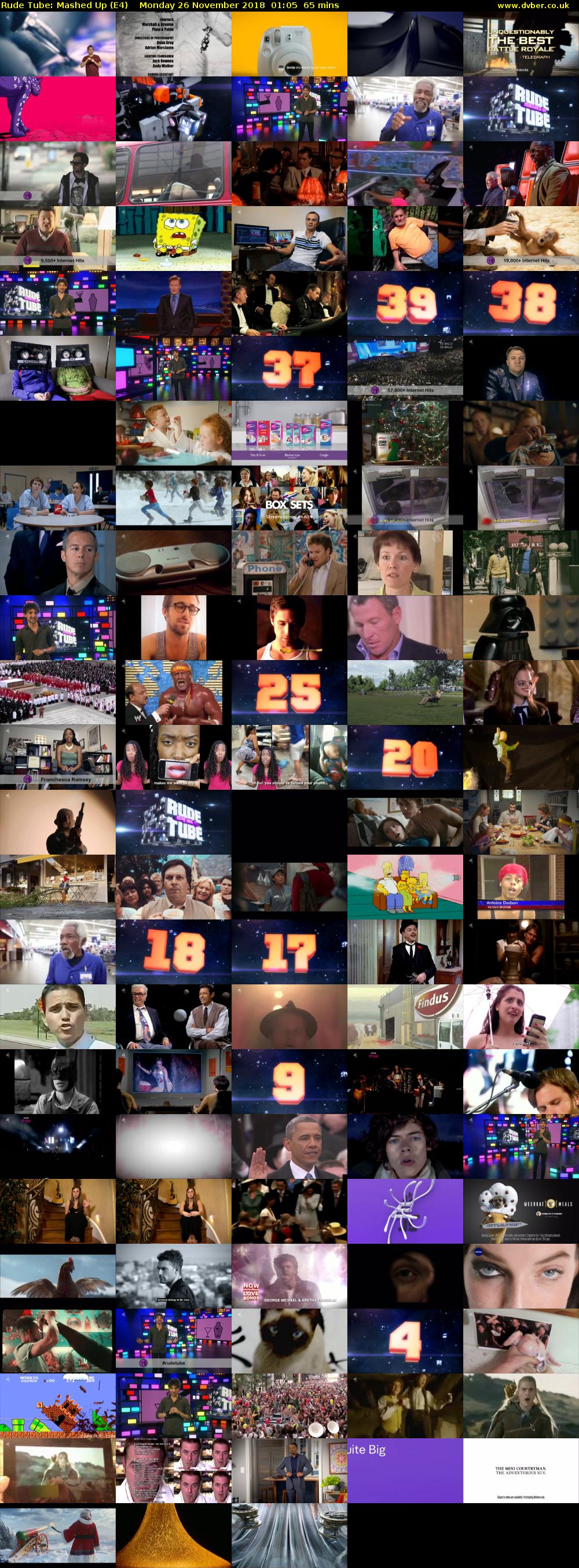 Rude Tube: Mashed Up (E4) Monday 26 November 2018 01:05 - 02:10