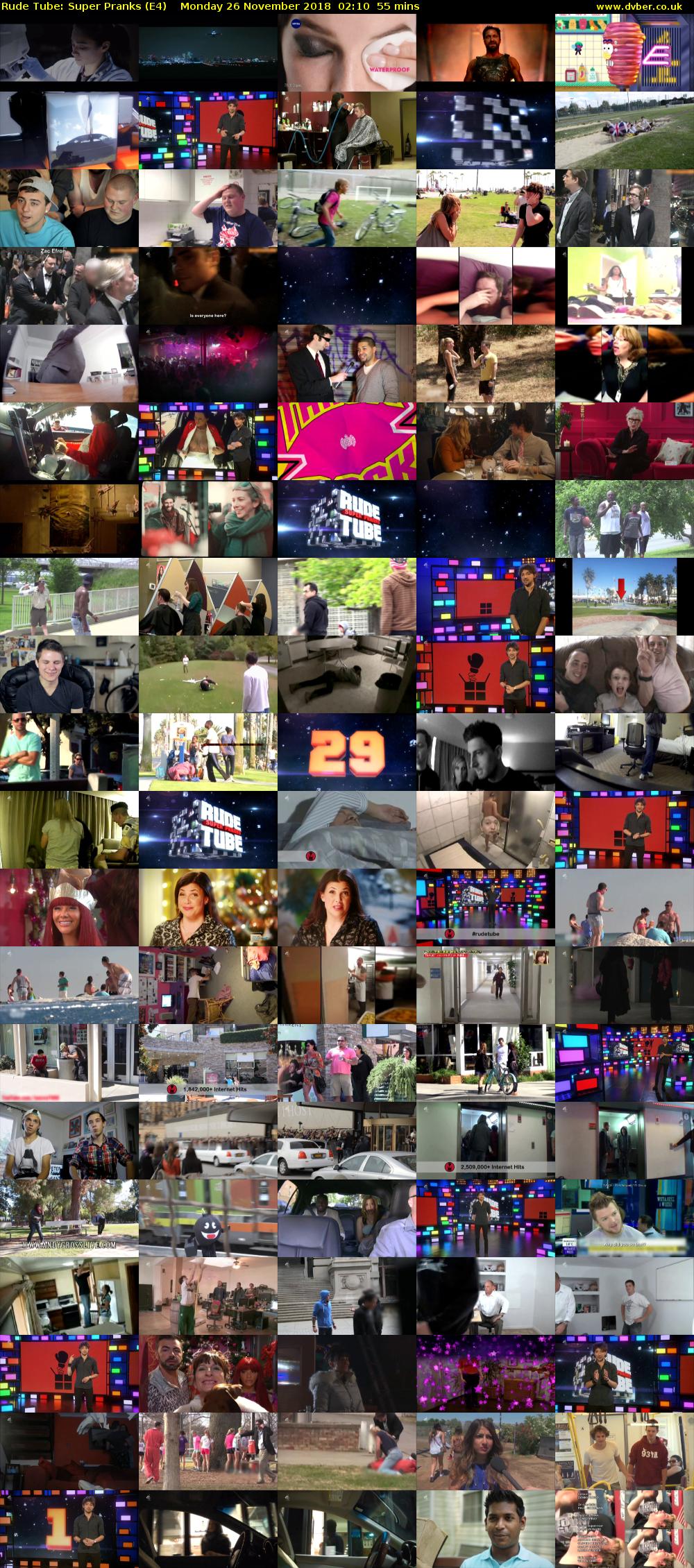 Rude Tube: Super Pranks (E4) Monday 26 November 2018 02:10 - 03:05