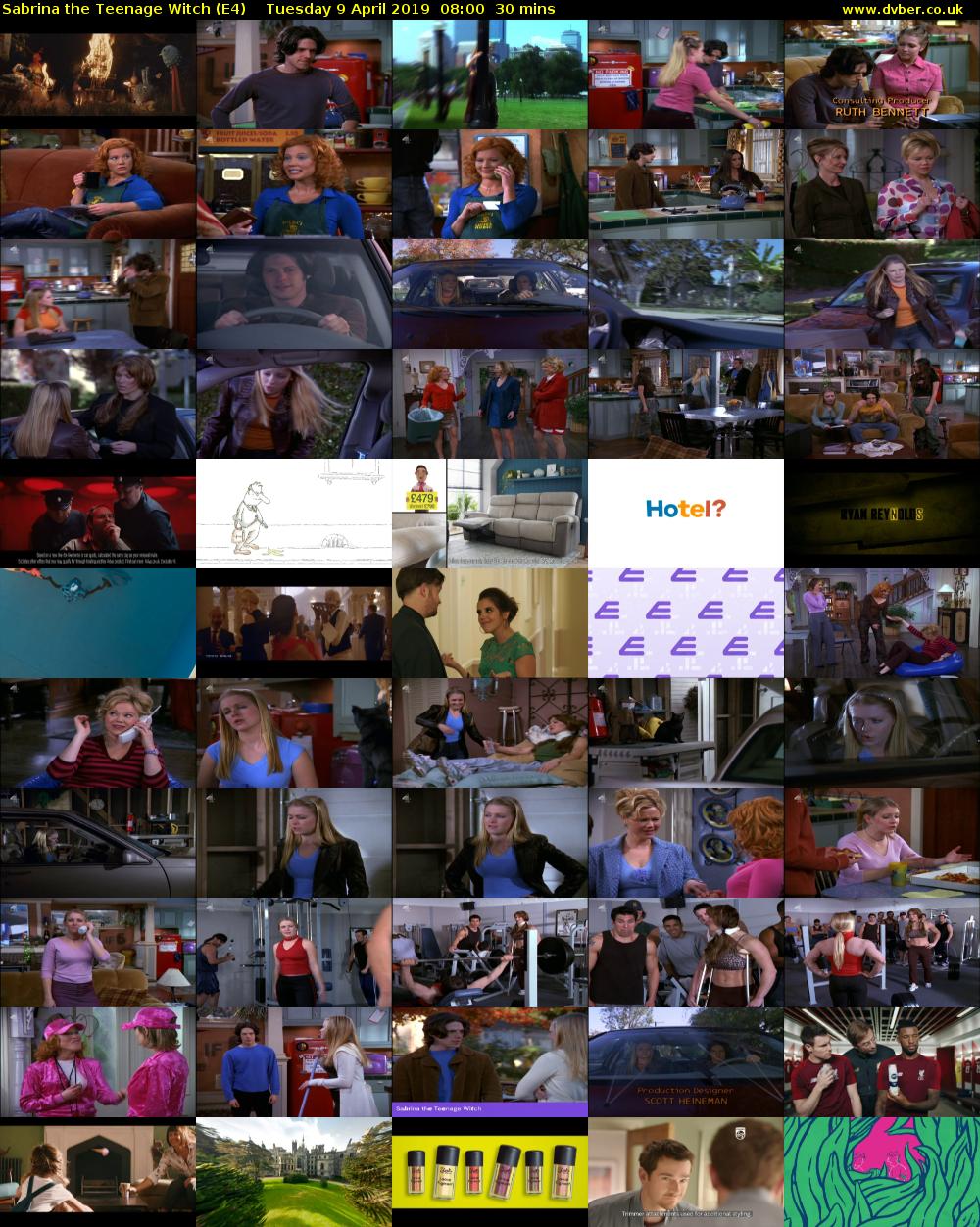 Sabrina the Teenage Witch (E4) Tuesday 9 April 2019 08:00 - 08:30