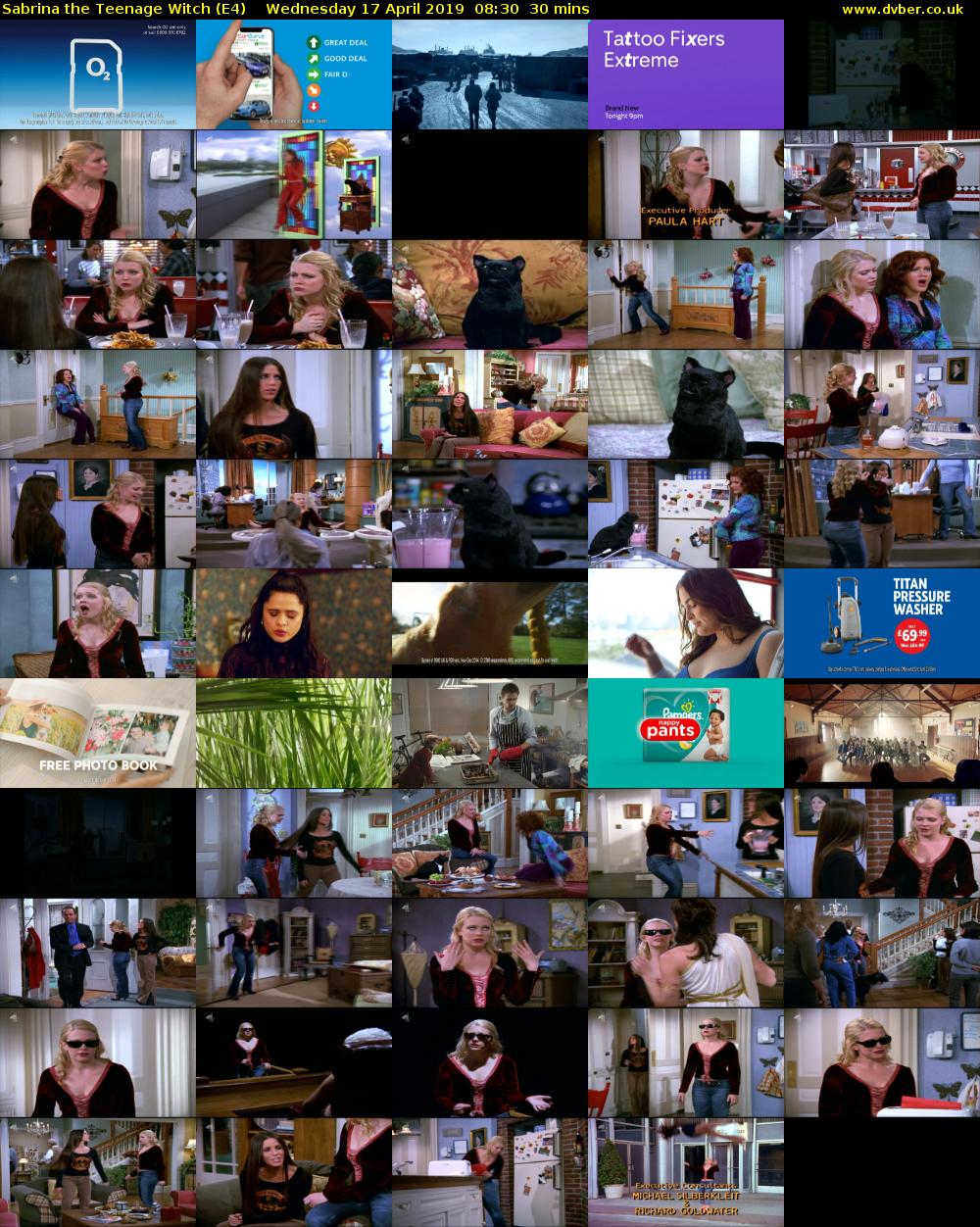 Sabrina the Teenage Witch (E4) Wednesday 17 April 2019 08:30 - 09:00