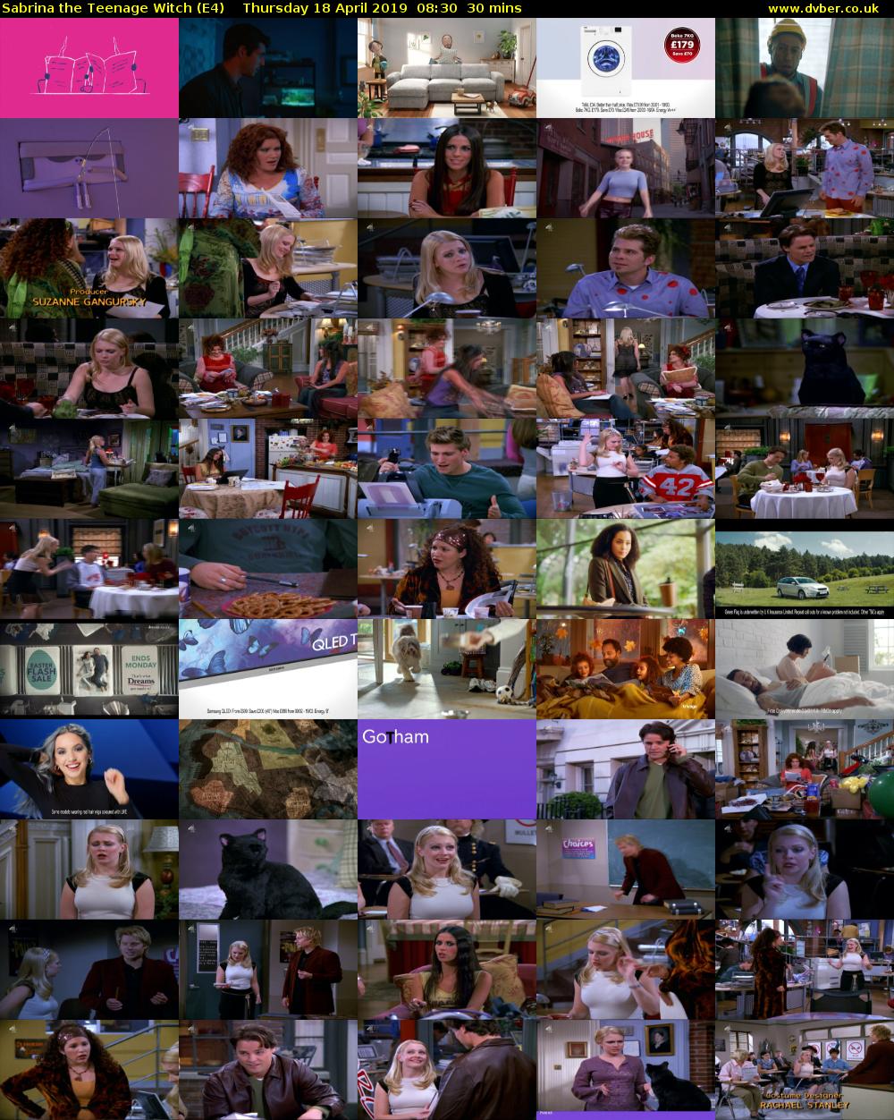 Sabrina the Teenage Witch (E4) Thursday 18 April 2019 08:30 - 09:00