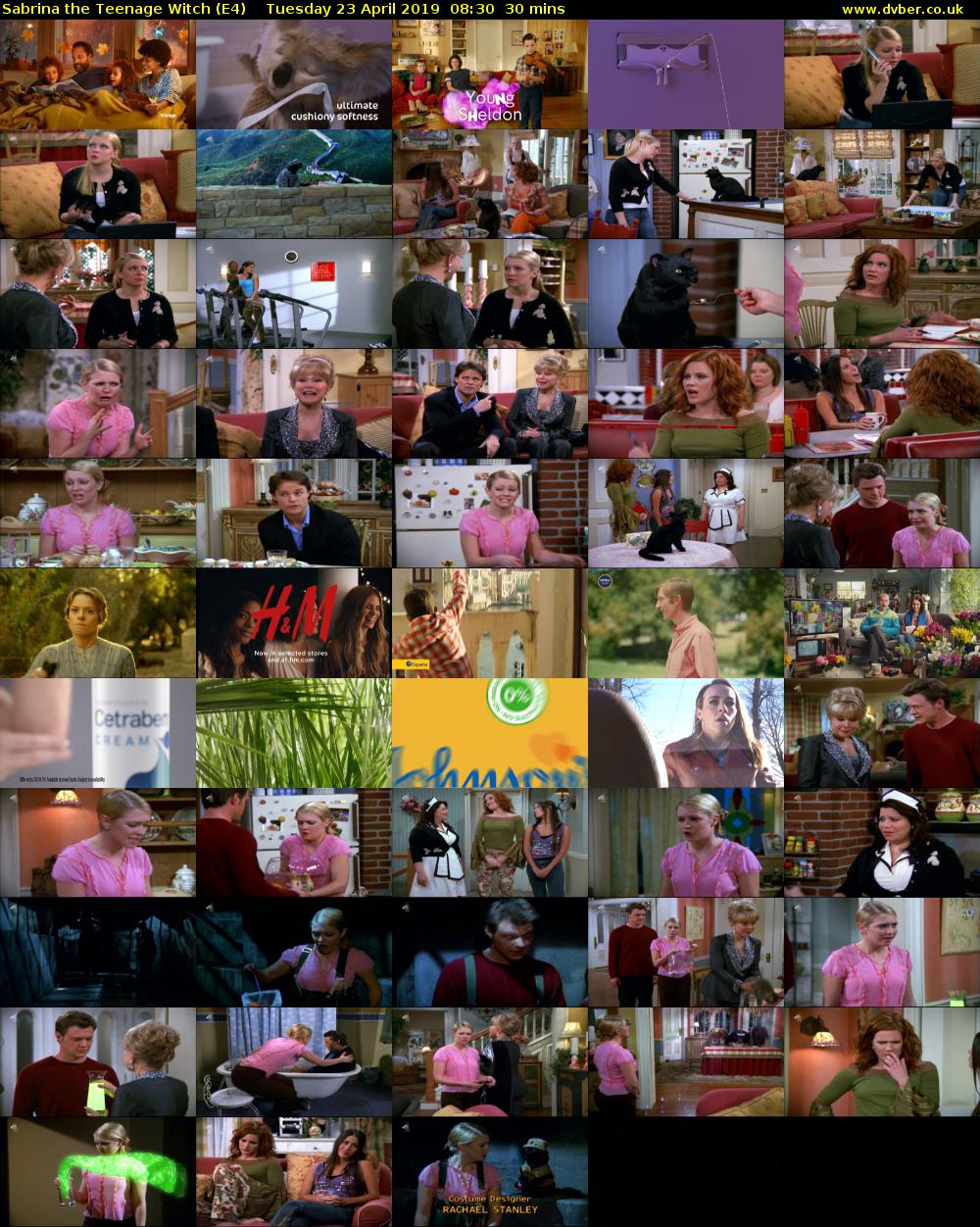 Sabrina the Teenage Witch (E4) Tuesday 23 April 2019 08:30 - 09:00