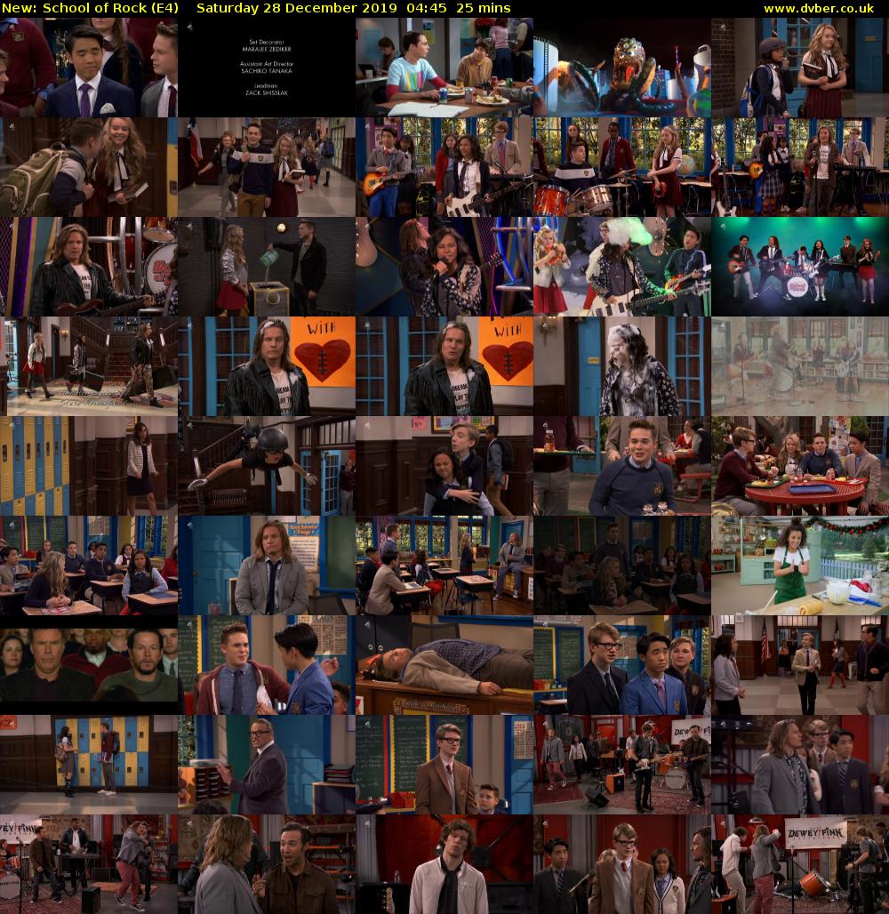 School of Rock (E4) Saturday 28 December 2019 04:45 - 05:10