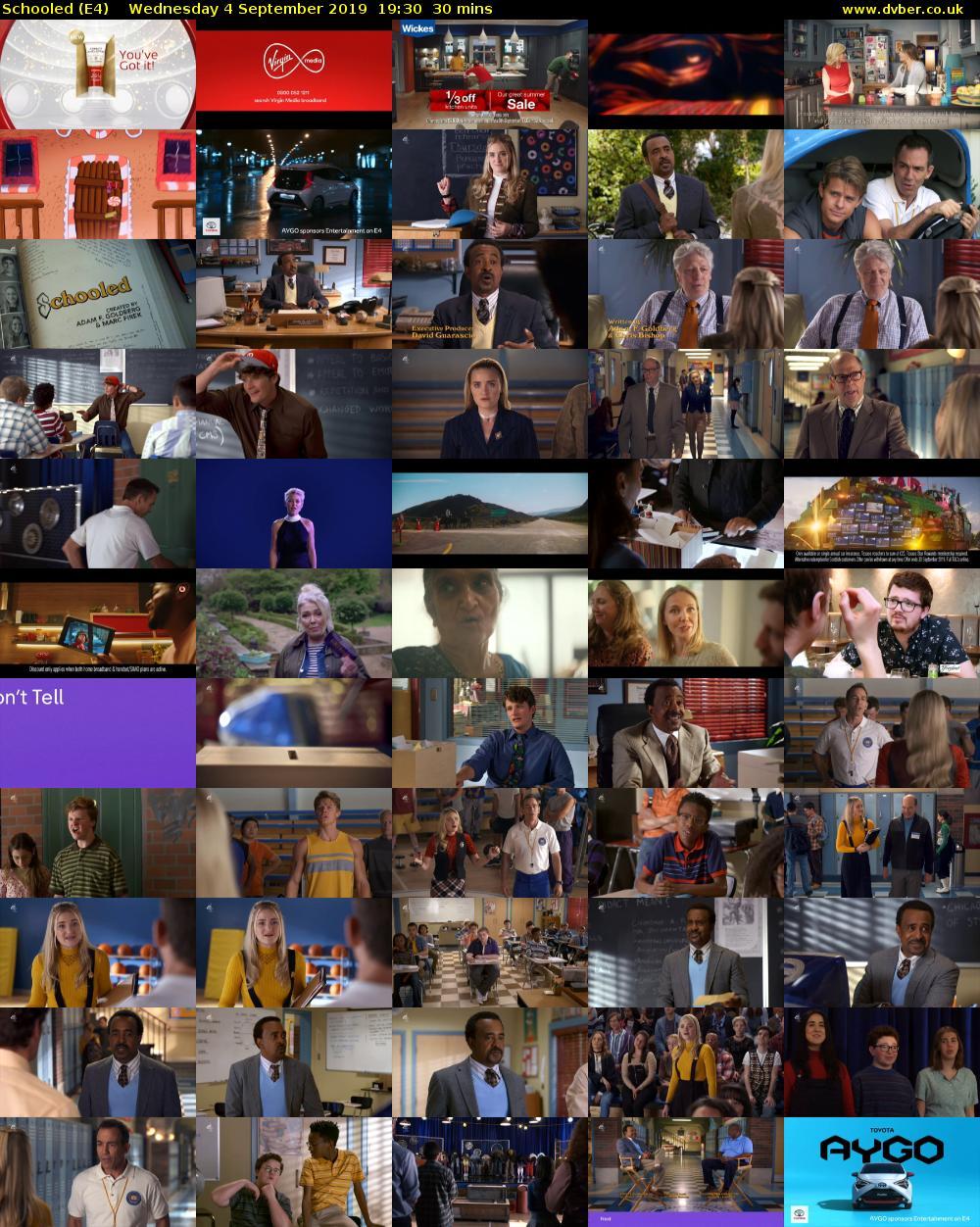 Schooled (E4) Wednesday 4 September 2019 19:30 - 20:00