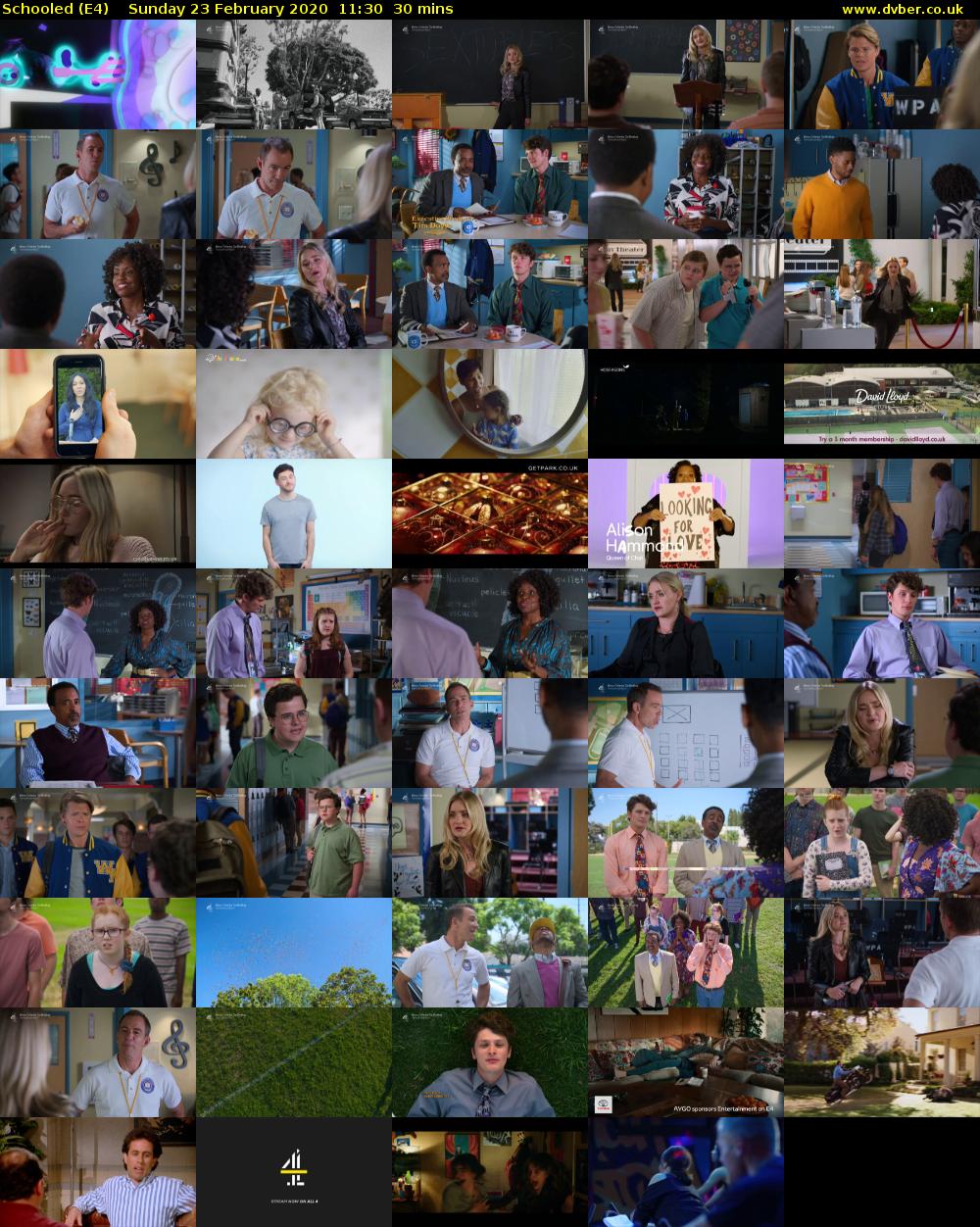 Schooled (E4) Sunday 23 February 2020 11:30 - 12:00