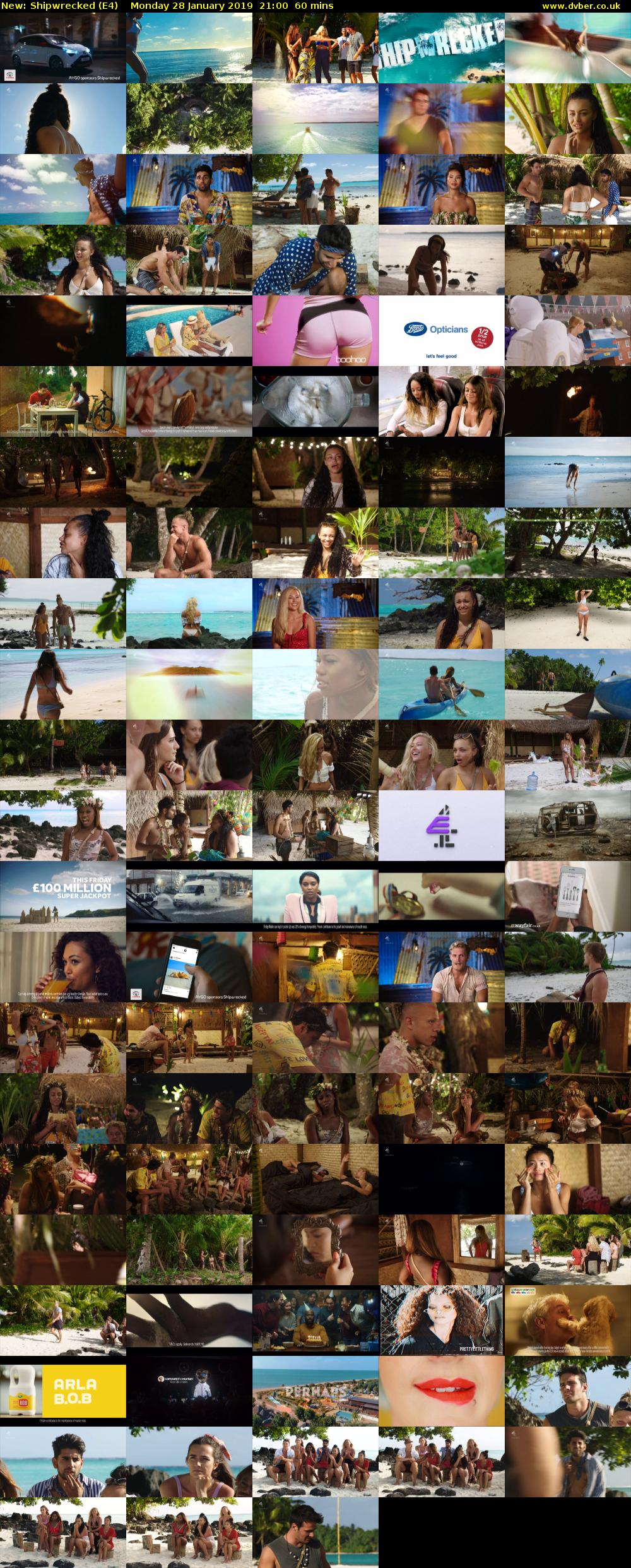 Shipwrecked (E4) Monday 28 January 2019 21:00 - 22:00