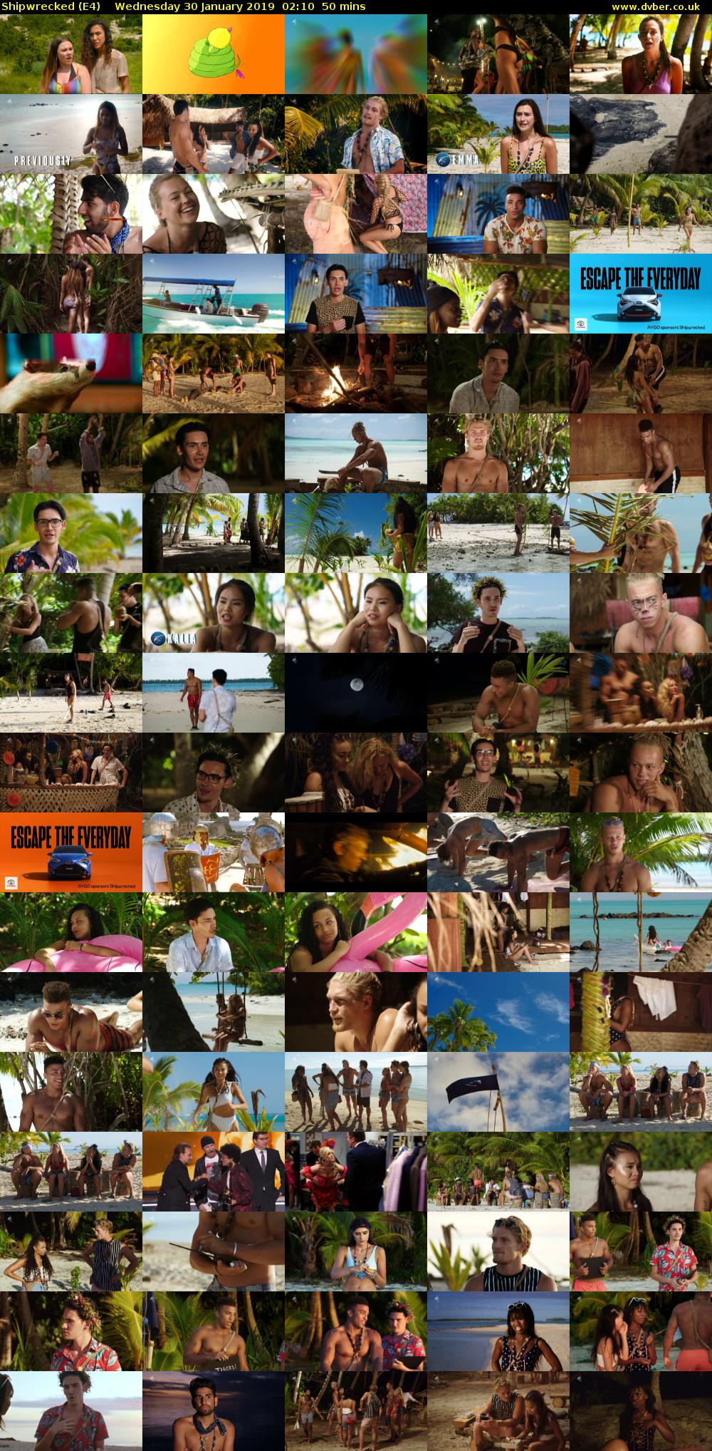 Shipwrecked (E4) Wednesday 30 January 2019 02:10 - 03:00