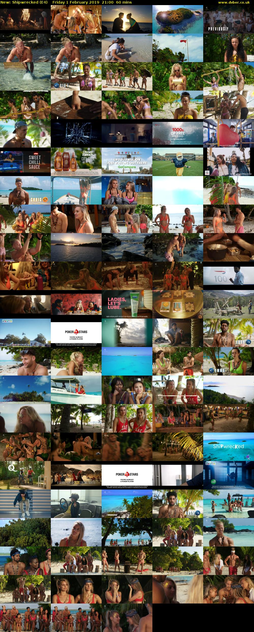 Shipwrecked (E4) Friday 1 February 2019 21:00 - 22:00