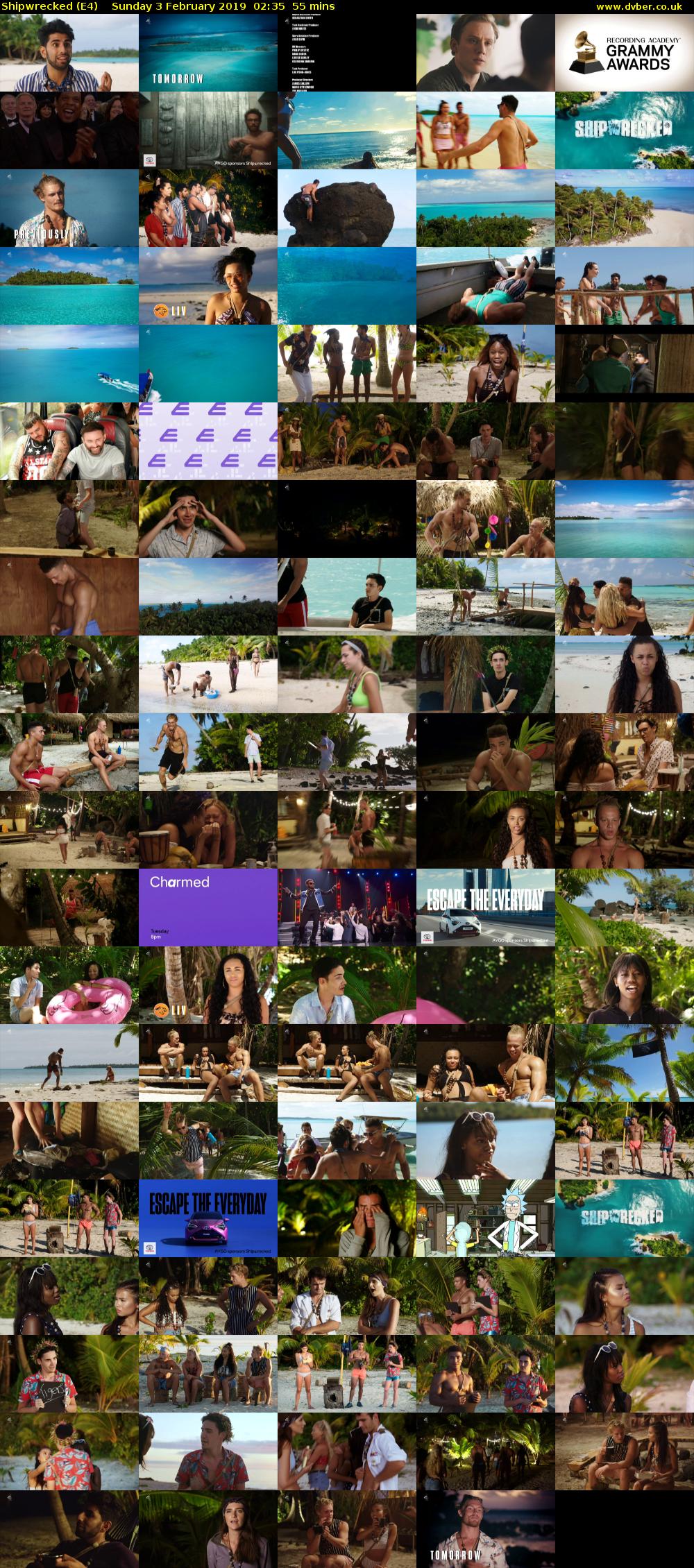 Shipwrecked (E4) Sunday 3 February 2019 02:35 - 03:30