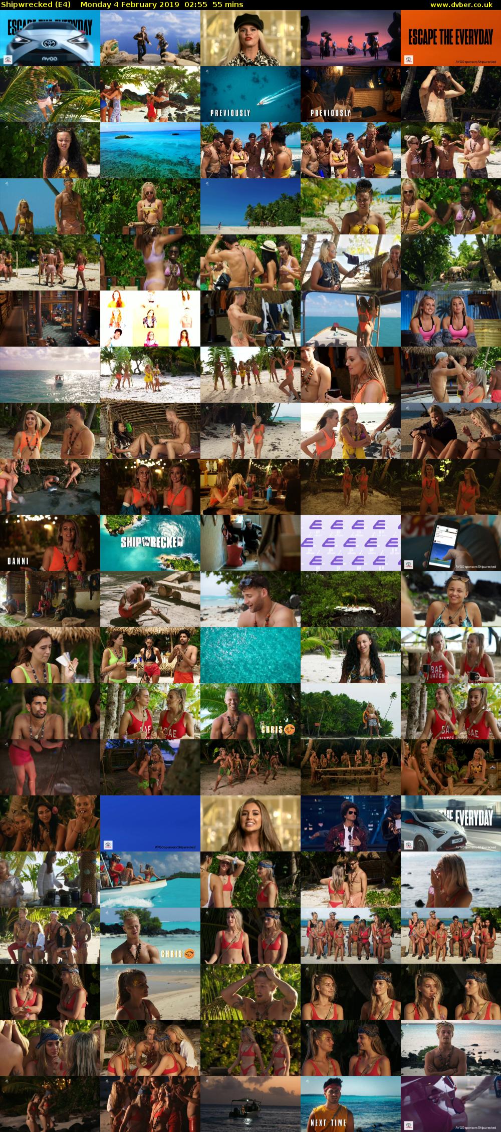 Shipwrecked (E4) Monday 4 February 2019 02:55 - 03:50