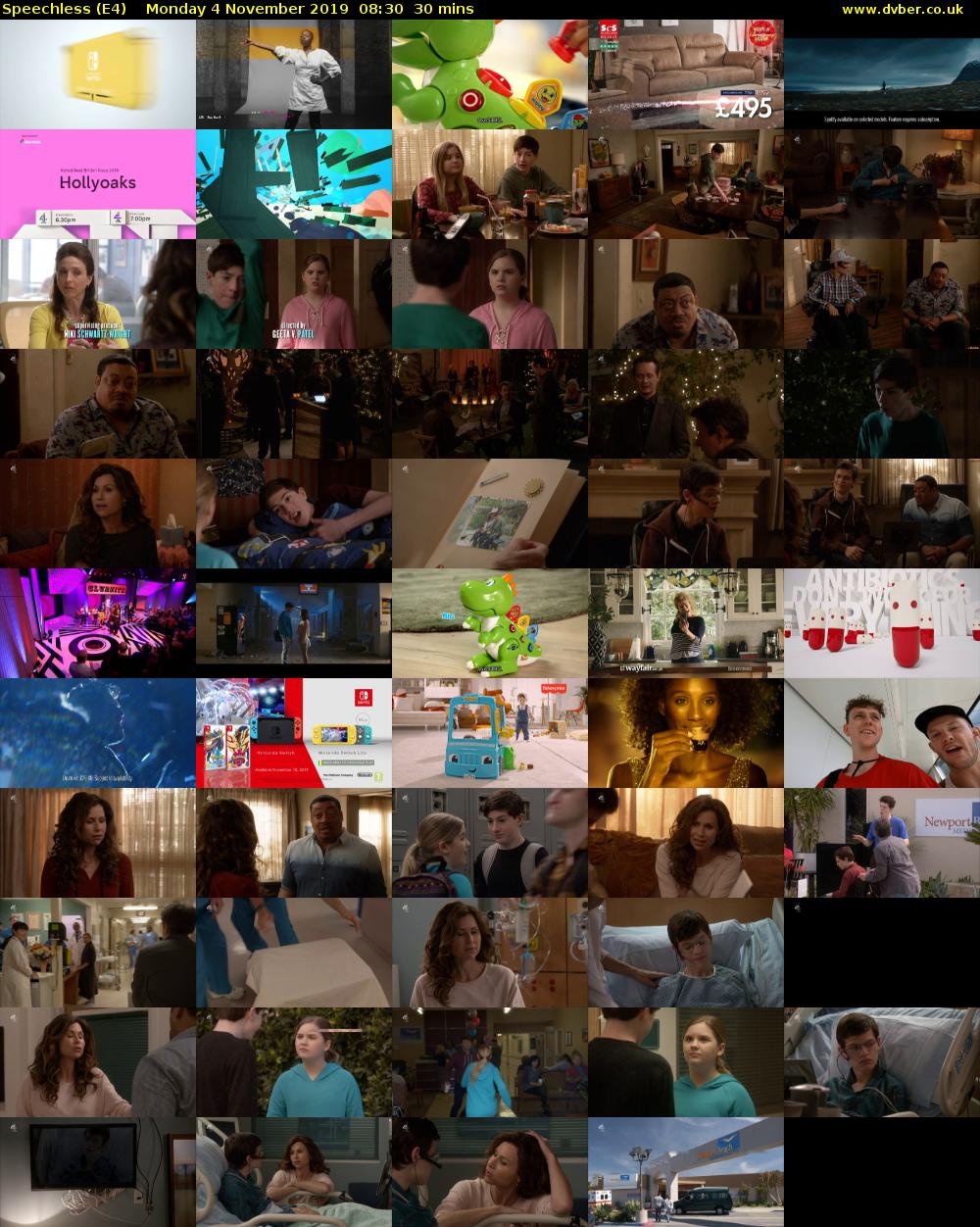Speechless (E4) Monday 4 November 2019 08:30 - 09:00