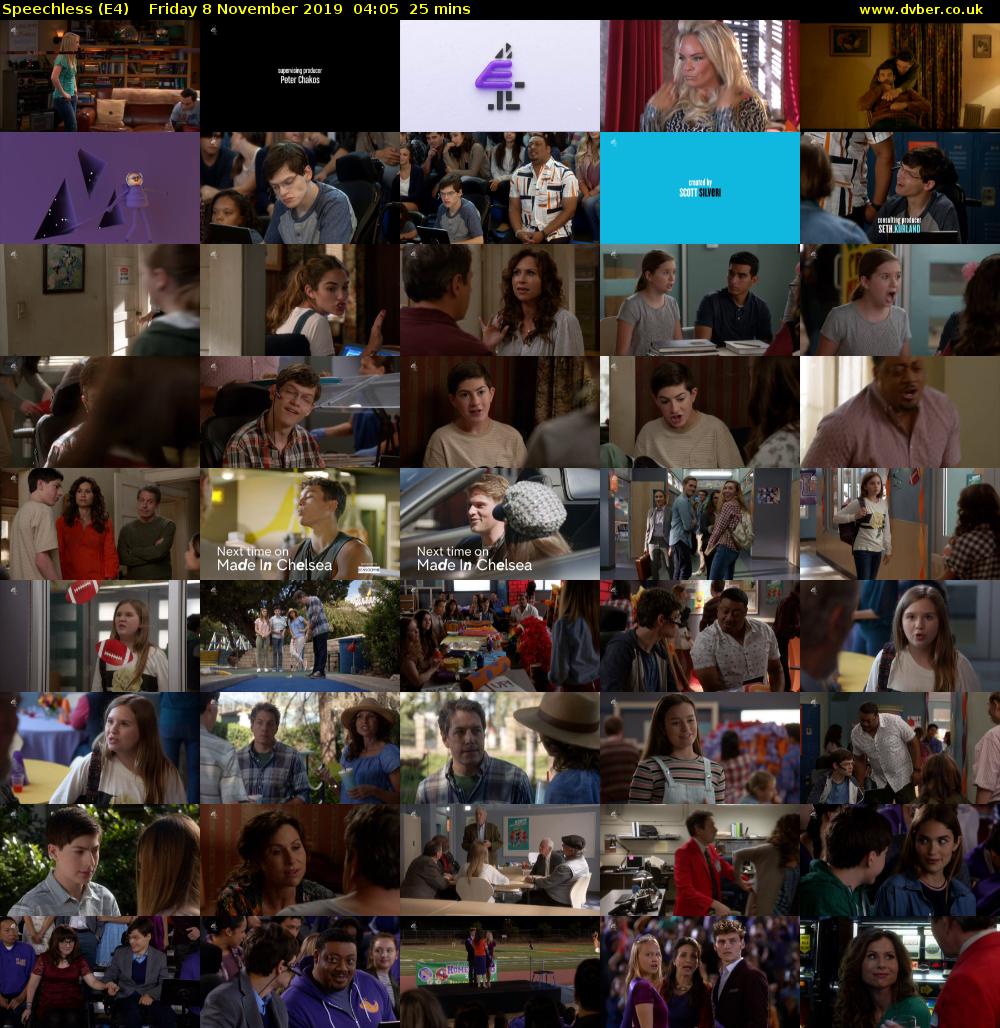 Speechless (E4) Friday 8 November 2019 04:05 - 04:30