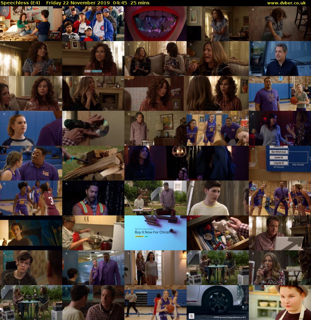 Speechless (E4) Friday 22 November 2019 04:45 - 05:10