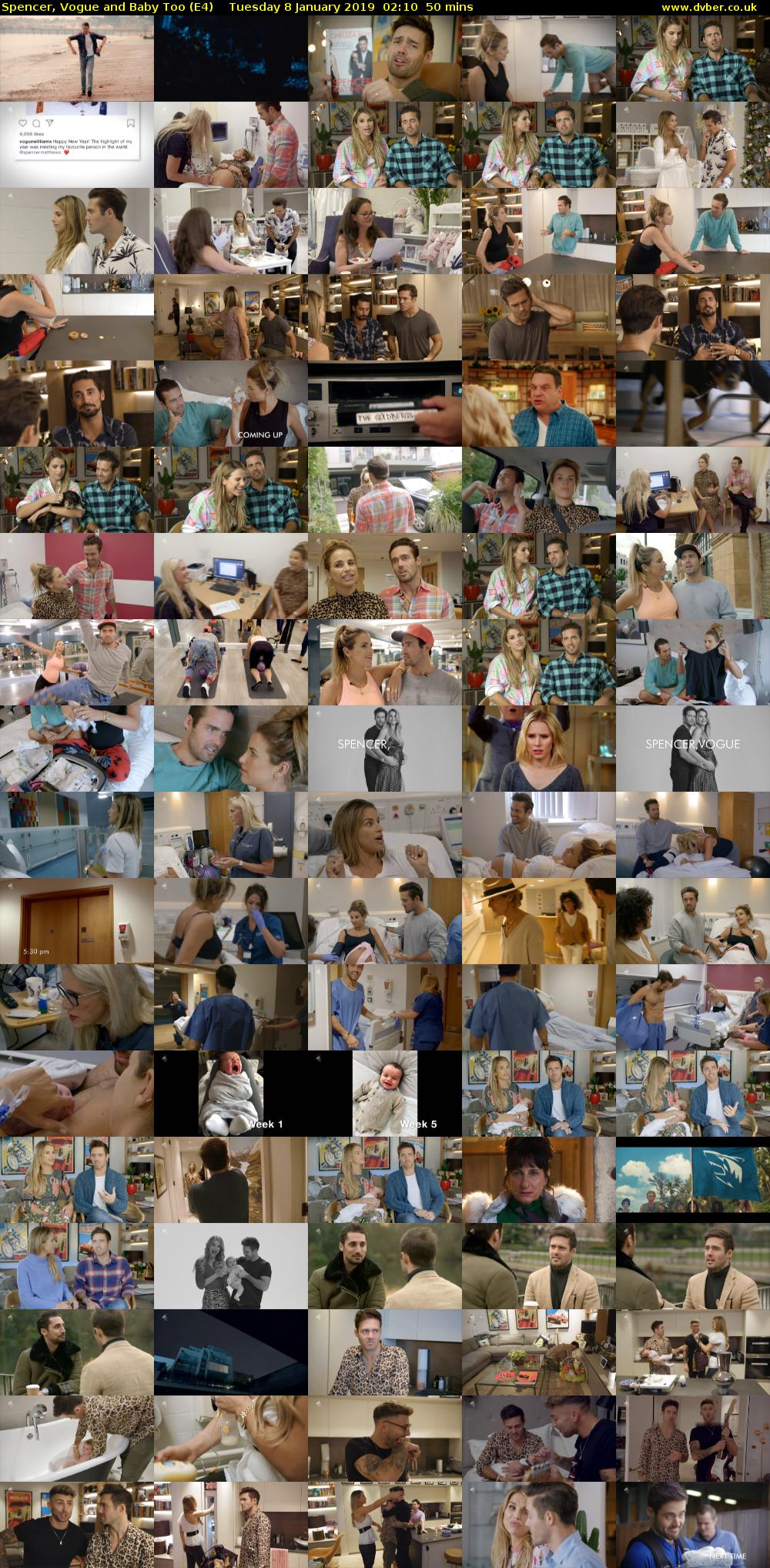 Spencer, Vogue and Baby Too (E4) Tuesday 8 January 2019 02:10 - 03:00