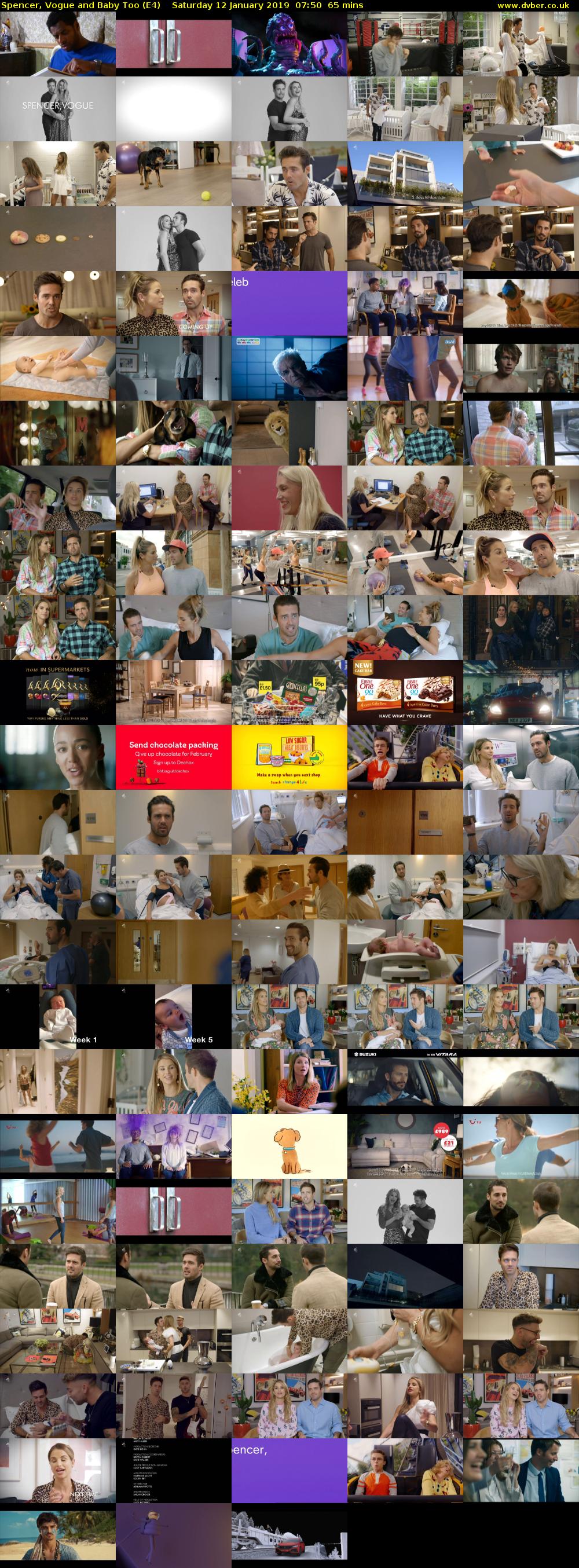 Spencer, Vogue and Baby Too (E4) Saturday 12 January 2019 07:50 - 08:55