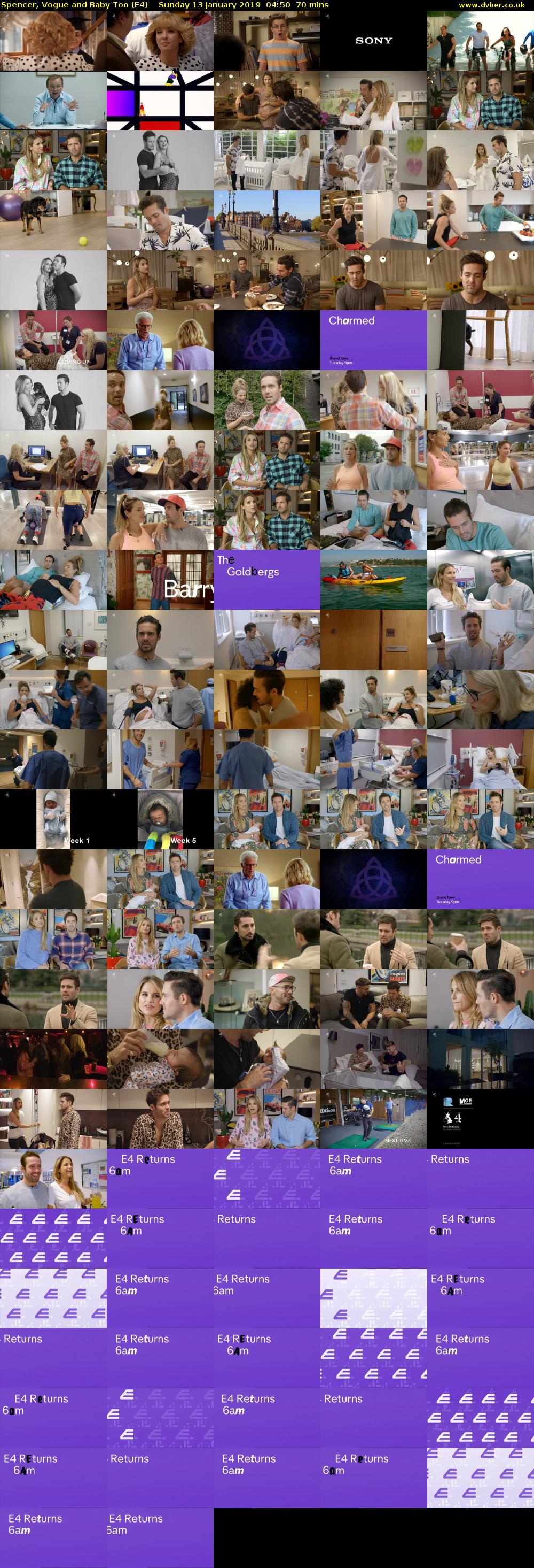 Spencer, Vogue and Baby Too (E4) Sunday 13 January 2019 04:50 - 06:00