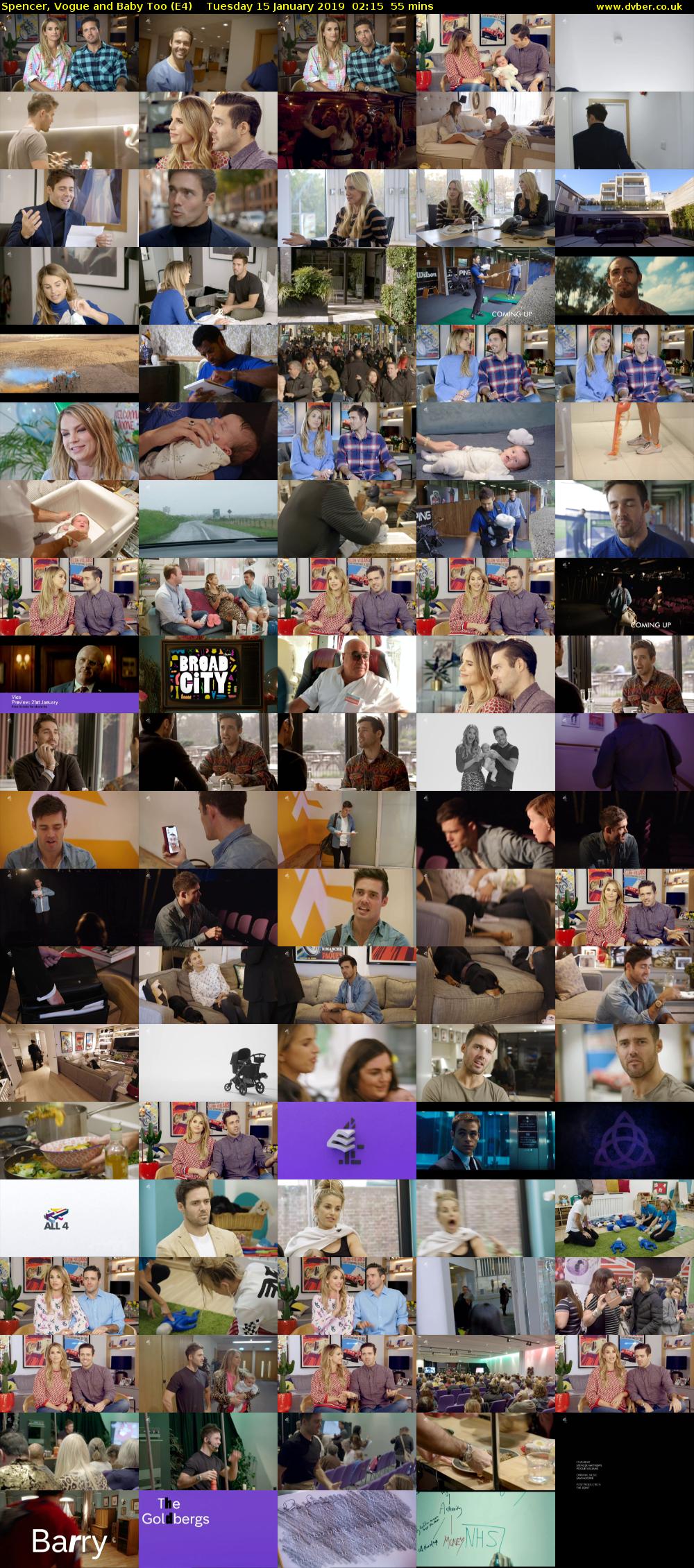 Spencer, Vogue and Baby Too (E4) Tuesday 15 January 2019 02:15 - 03:10