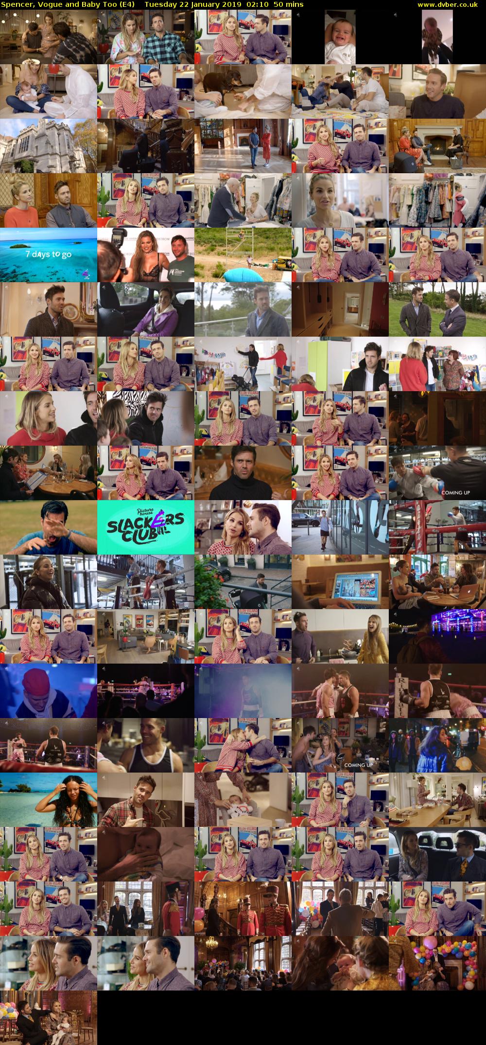 Spencer, Vogue and Baby Too (E4) Tuesday 22 January 2019 02:10 - 03:00