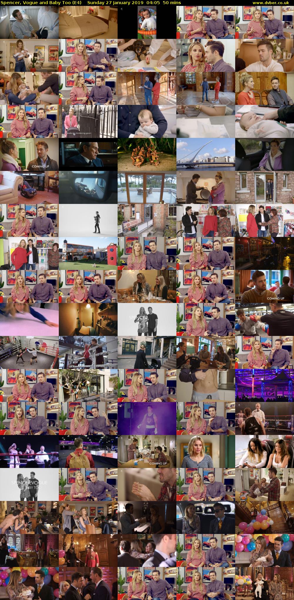 Spencer, Vogue and Baby Too (E4) Sunday 27 January 2019 04:05 - 04:55