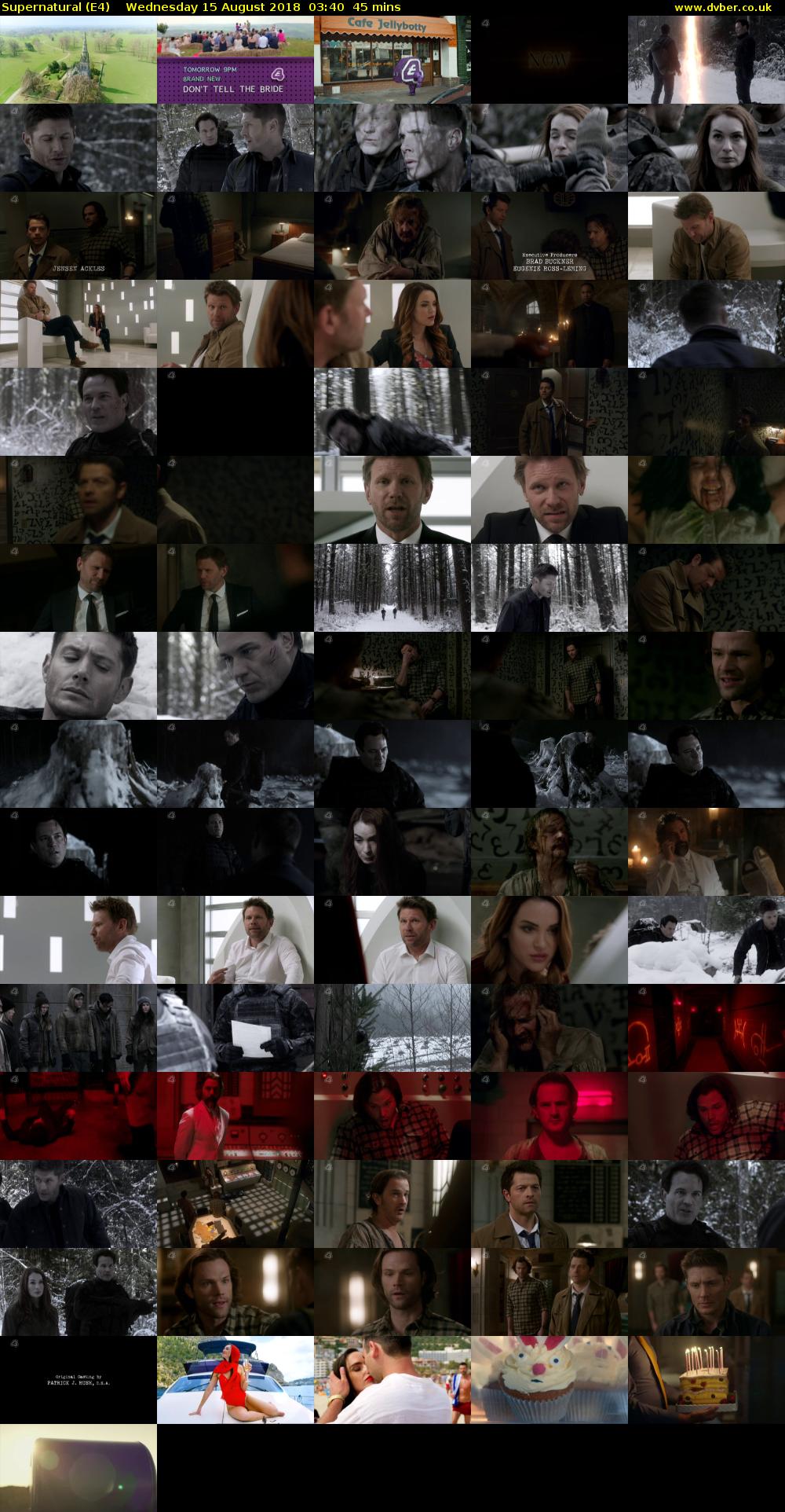 Supernatural (E4) Wednesday 15 August 2018 03:40 - 04:25