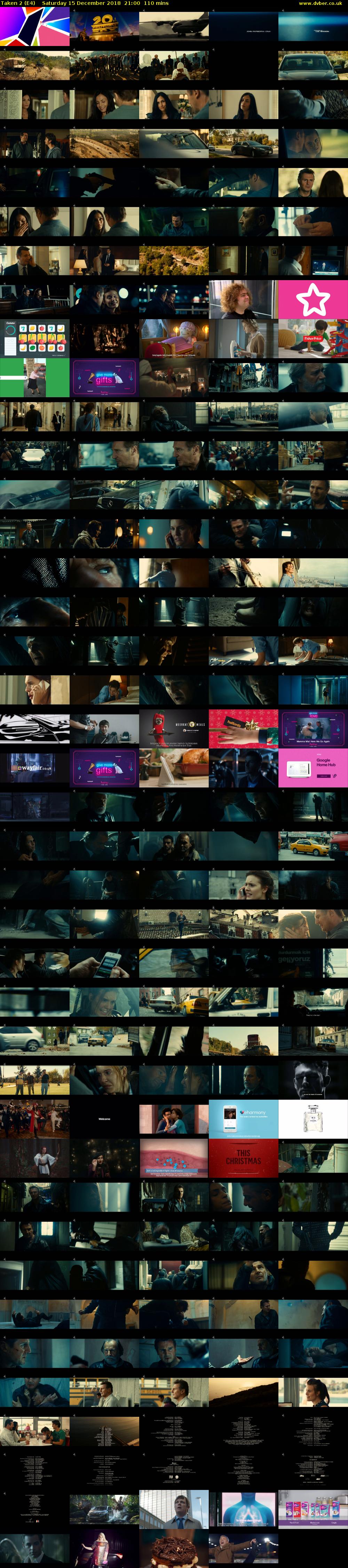 Taken 2 (E4) Saturday 15 December 2018 21:00 - 22:50