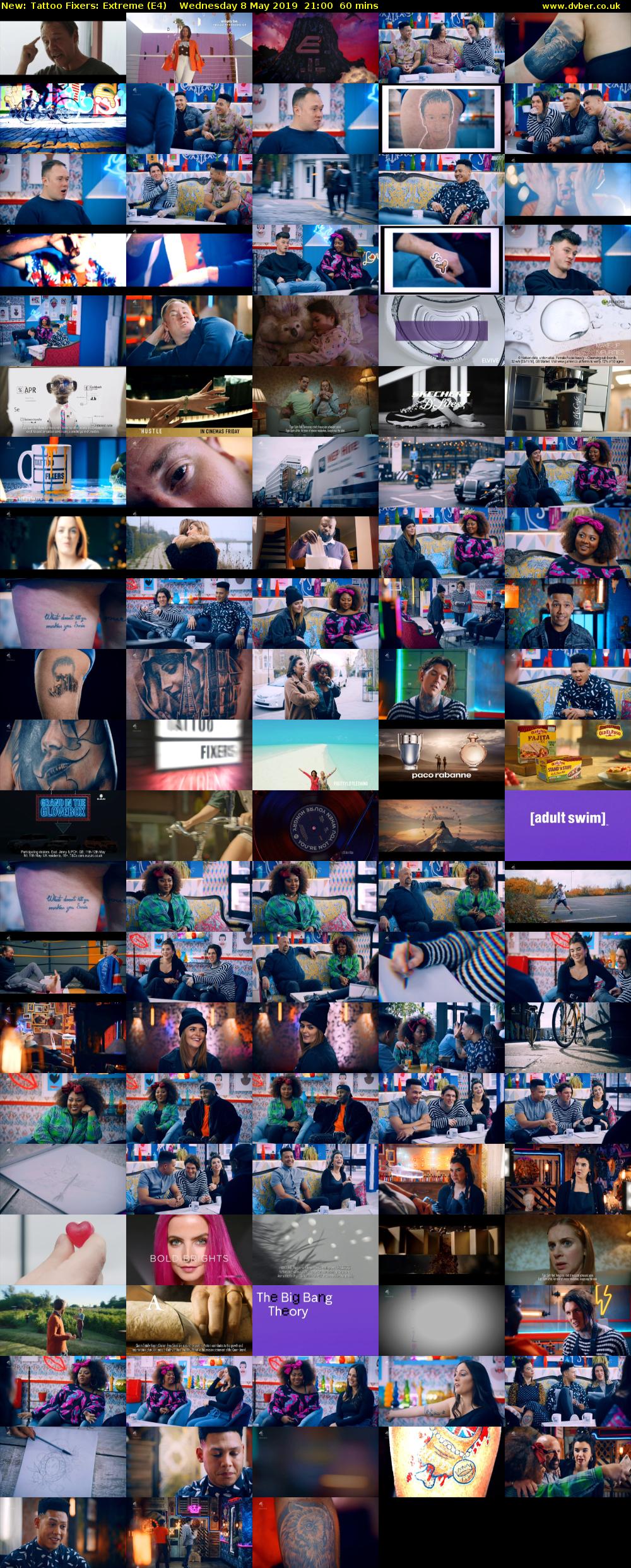 Tattoo Fixers: Extreme (E4) Wednesday 8 May 2019 21:00 - 22:00