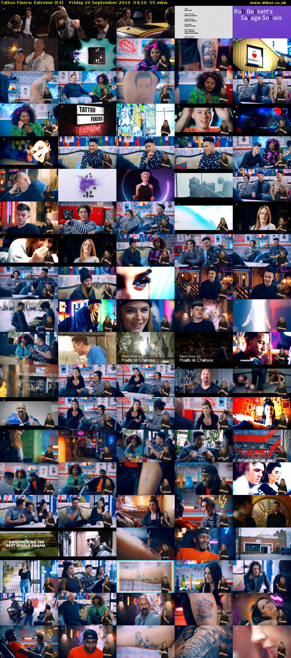 Tattoo Fixers: Extreme (E4) Friday 20 September 2019 03:10 - 04:05
