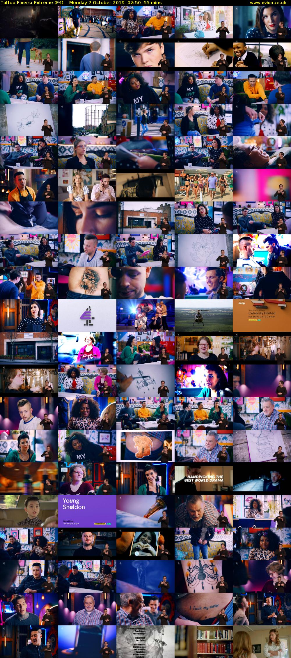 Tattoo Fixers: Extreme (E4) Monday 7 October 2019 02:50 - 03:45