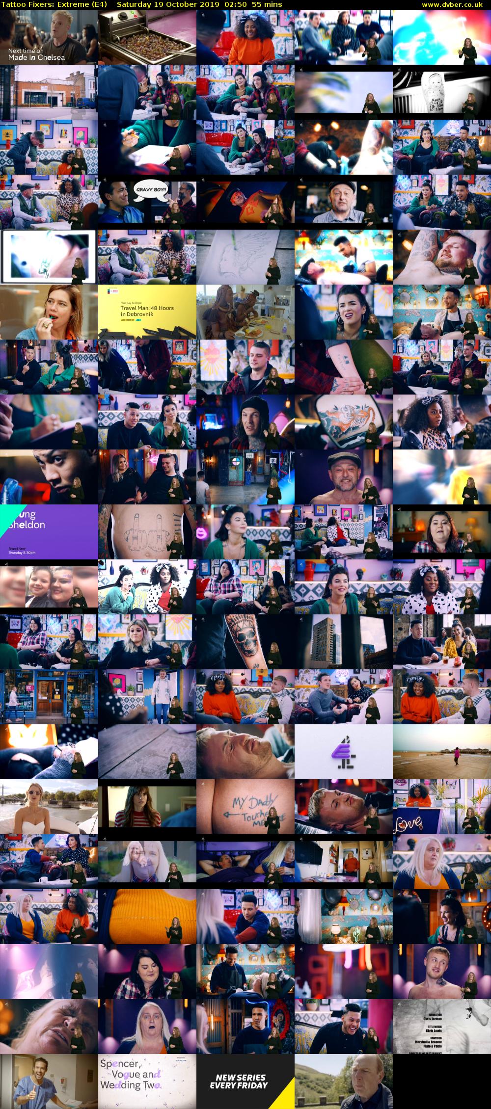 Tattoo Fixers: Extreme (E4) Saturday 19 October 2019 02:50 - 03:45