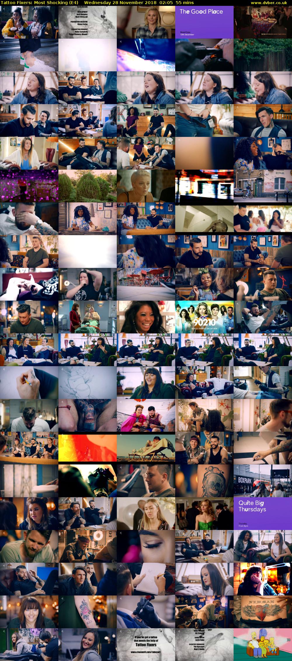 Tattoo Fixers: Most Shocking (E4) Wednesday 28 November 2018 02:05 - 03:00