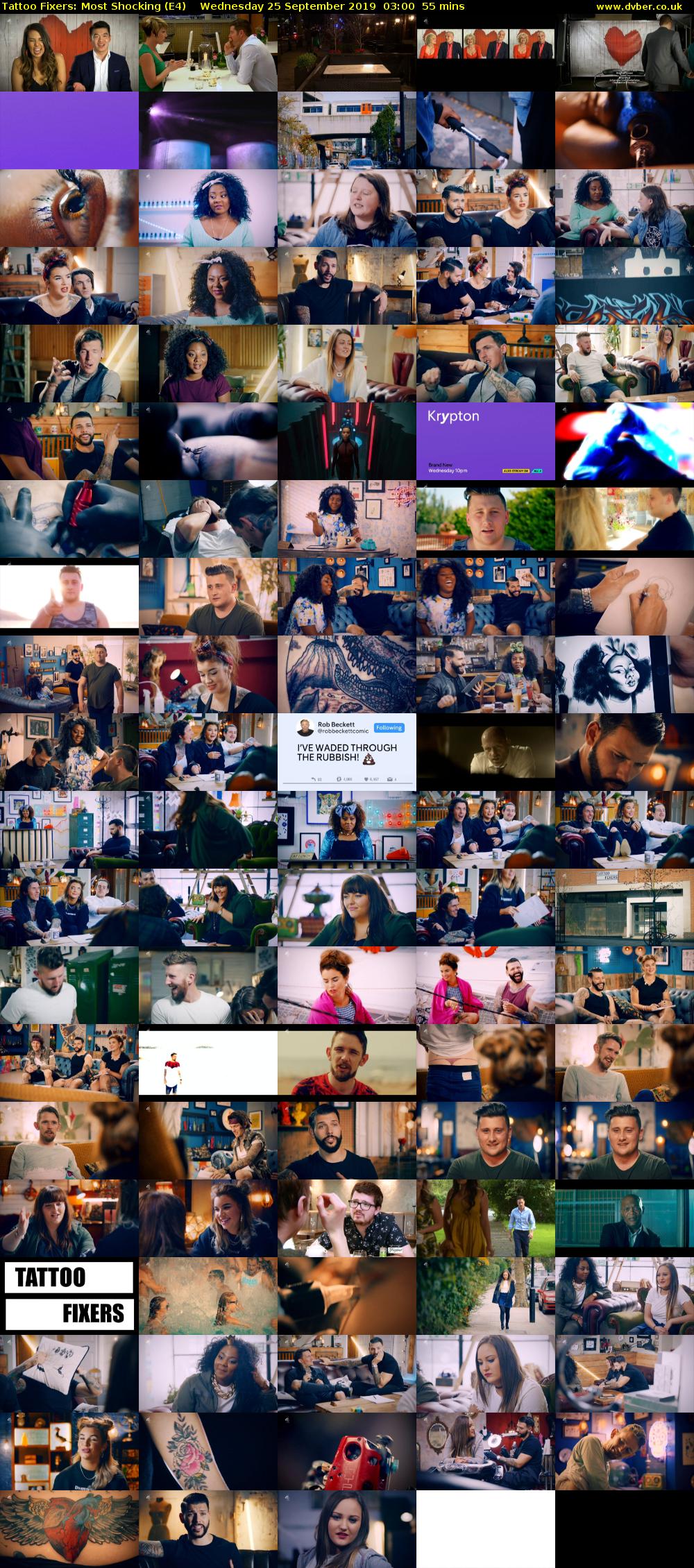 Tattoo Fixers: Most Shocking (E4) Wednesday 25 September 2019 03:00 - 03:55