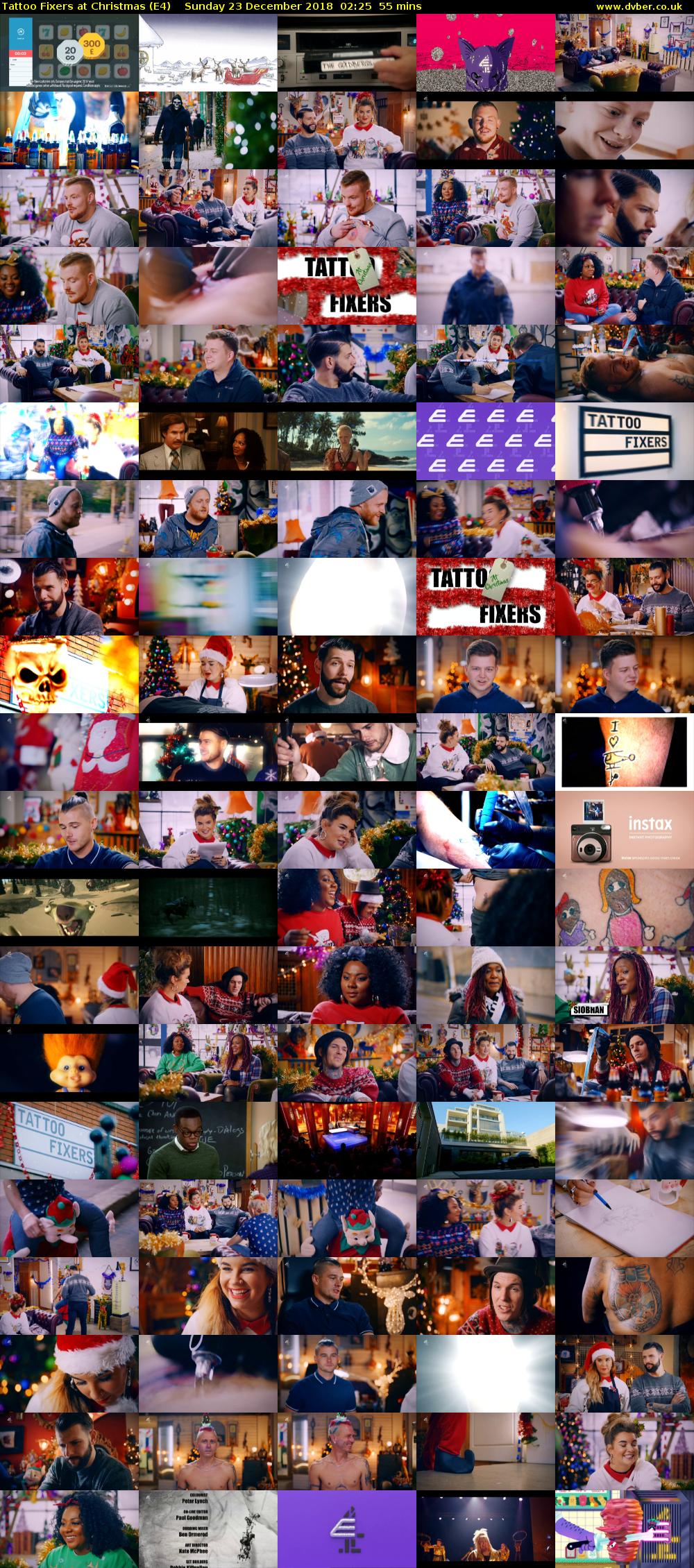 Tattoo Fixers at Christmas (E4) Sunday 23 December 2018 02:25 - 03:20