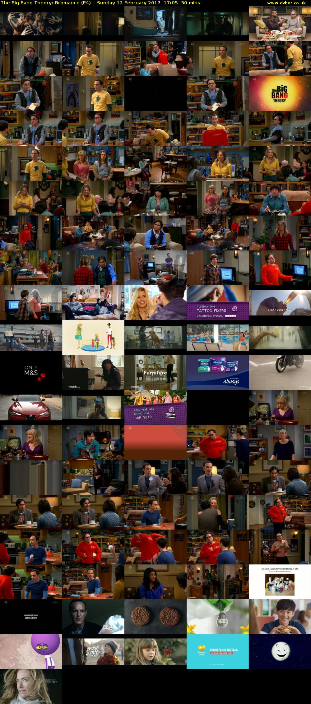 The Big Bang Theory: Bromance (E4) Sunday 12 February 2017 17:05 - 17:35