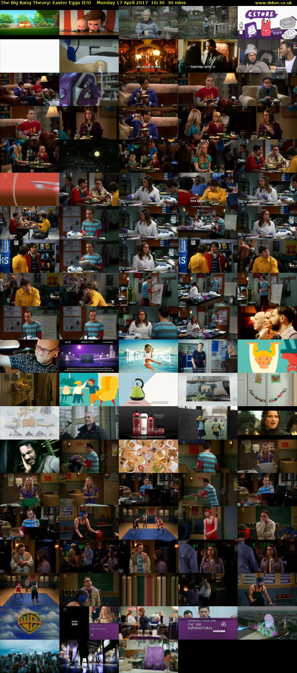The Big Bang Theory: Easter Eggs (E4) Monday 17 April 2017 16:30 - 17:00