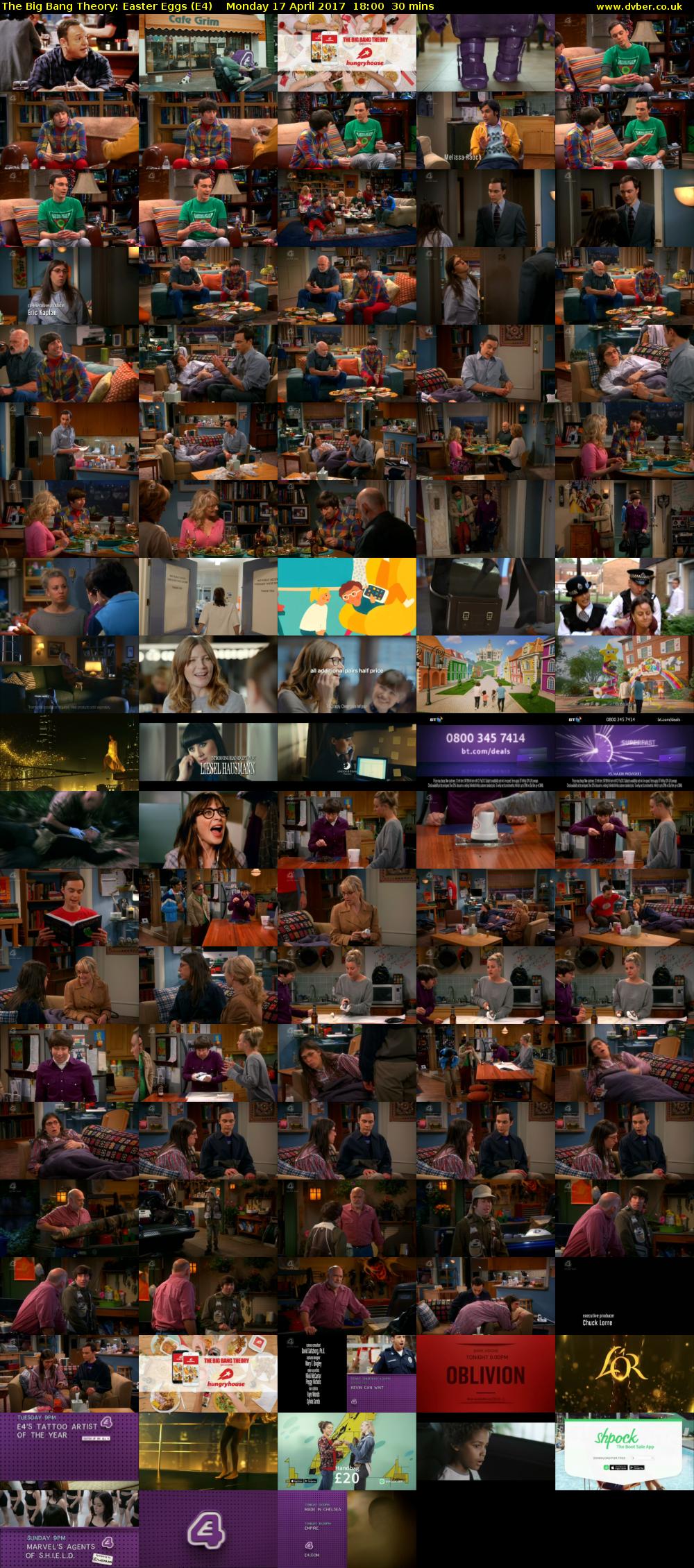 The Big Bang Theory: Easter Eggs (E4) Monday 17 April 2017 18:00 - 18:30