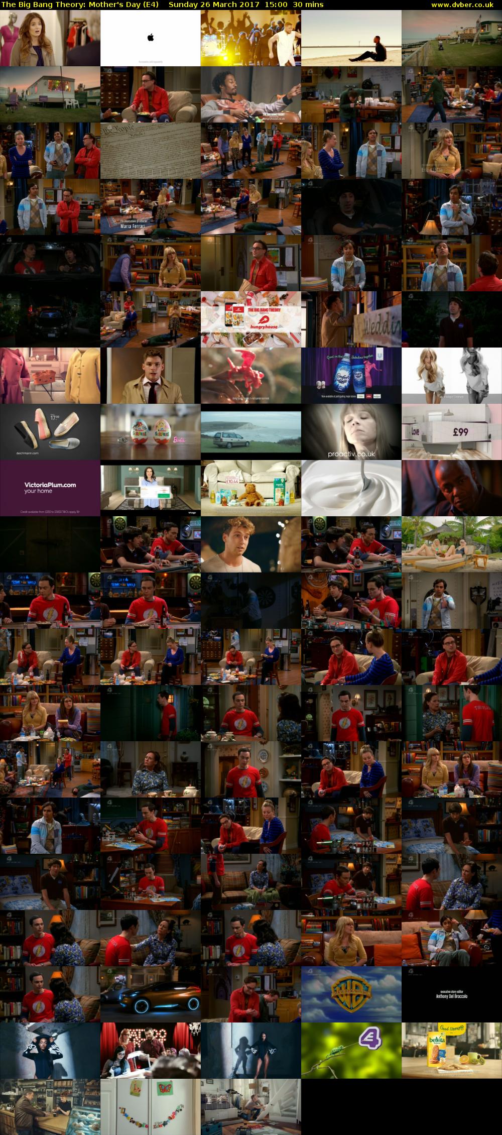 The Big Bang Theory: Mother's Day (E4) Sunday 26 March 2017 15:00 - 15:30
