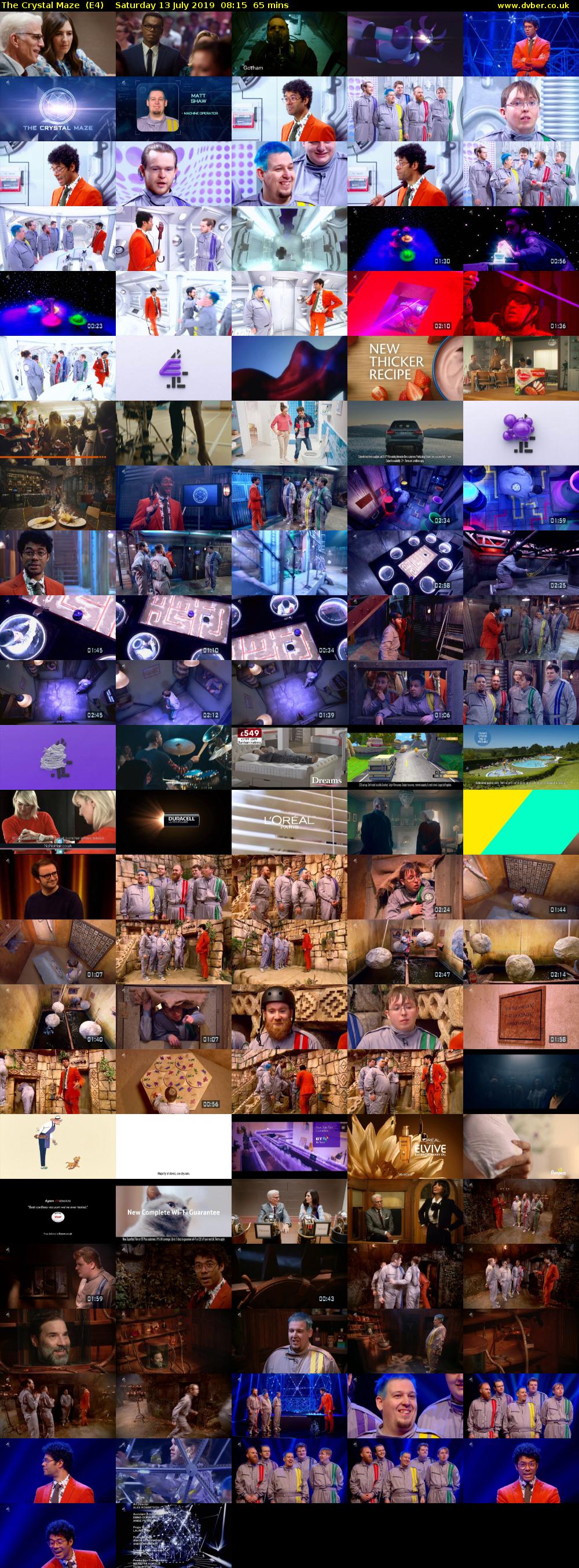 The Crystal Maze  (E4) Saturday 13 July 2019 08:15 - 09:20