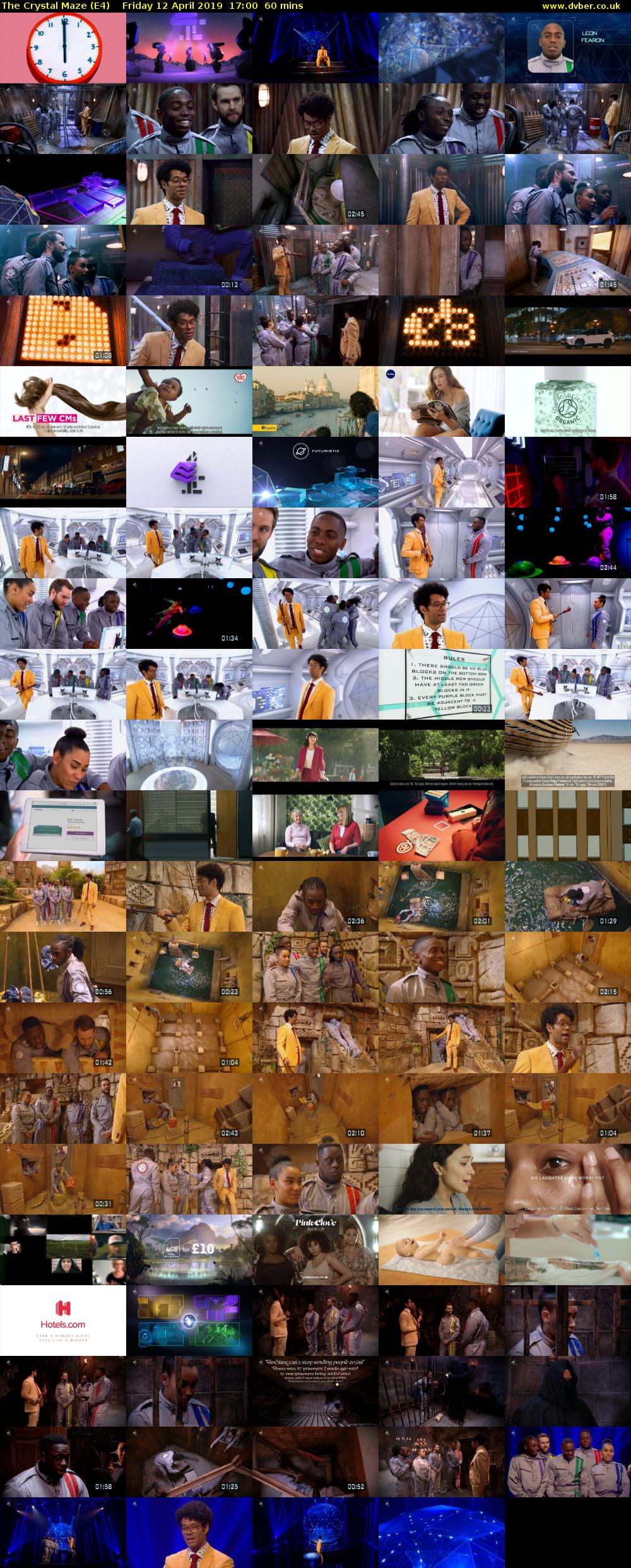 The Crystal Maze (E4) Friday 12 April 2019 17:00 - 18:00