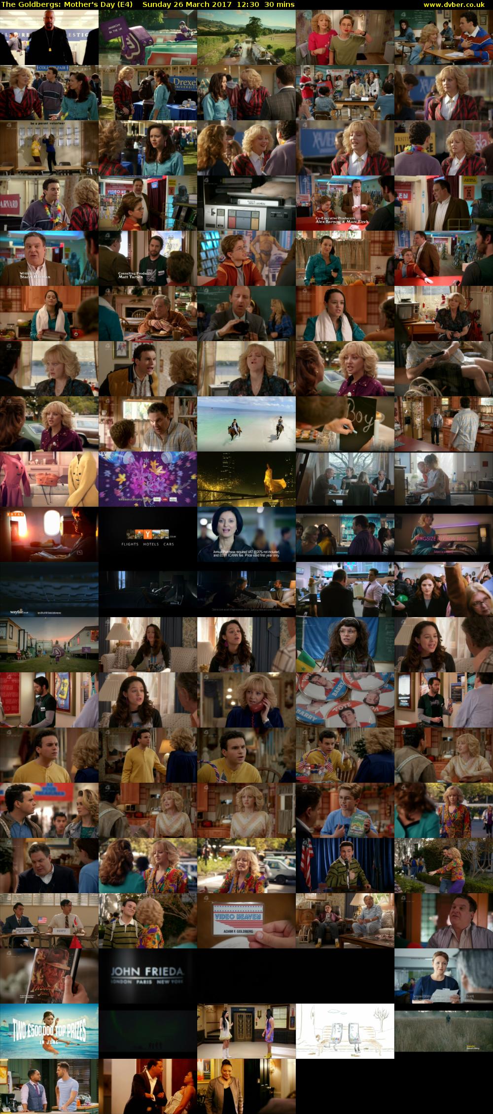 The Goldbergs: Mother's Day (E4) Sunday 26 March 2017 12:30 - 13:00
