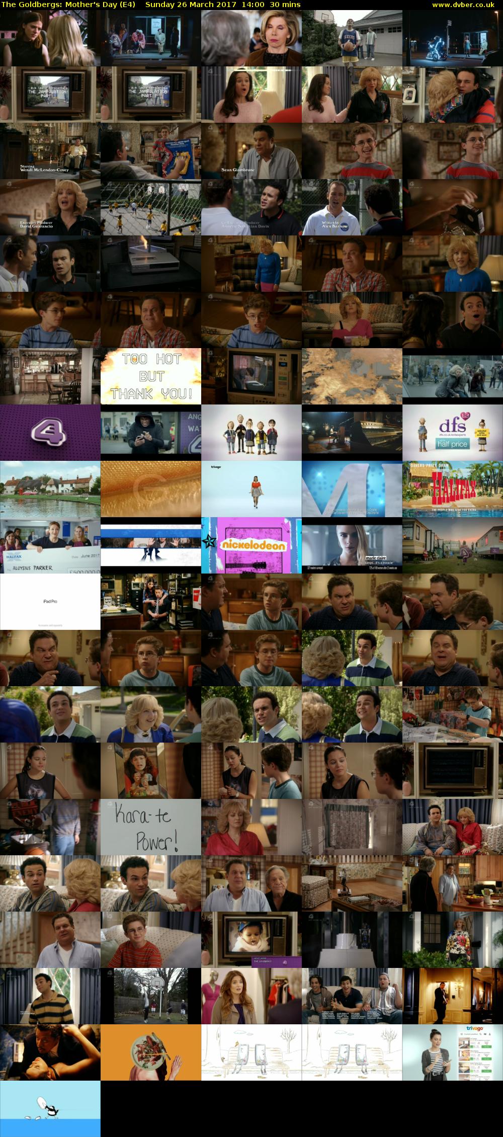 The Goldbergs: Mother's Day (E4) Sunday 26 March 2017 14:00 - 14:30